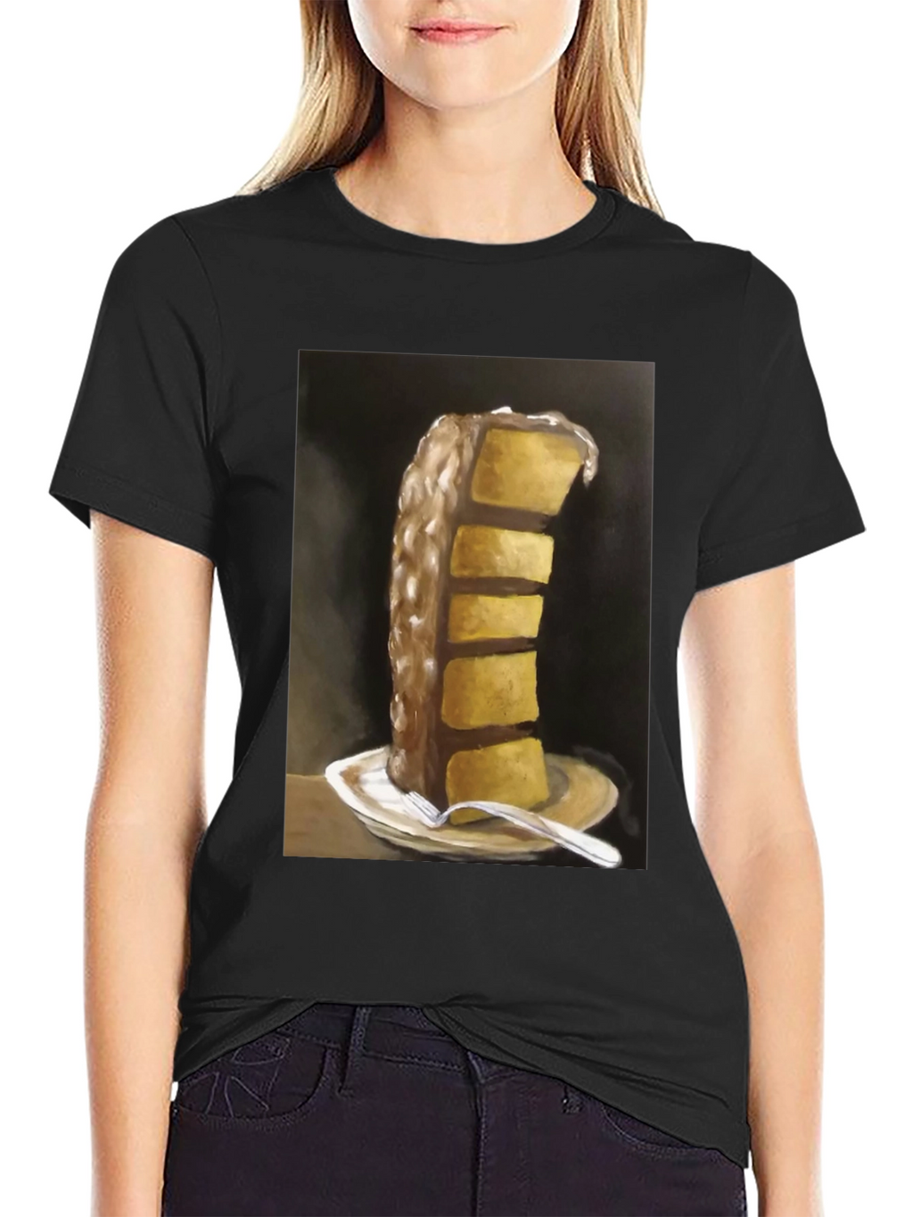 Cake Slice Graphic Tee - Foodie Fashion