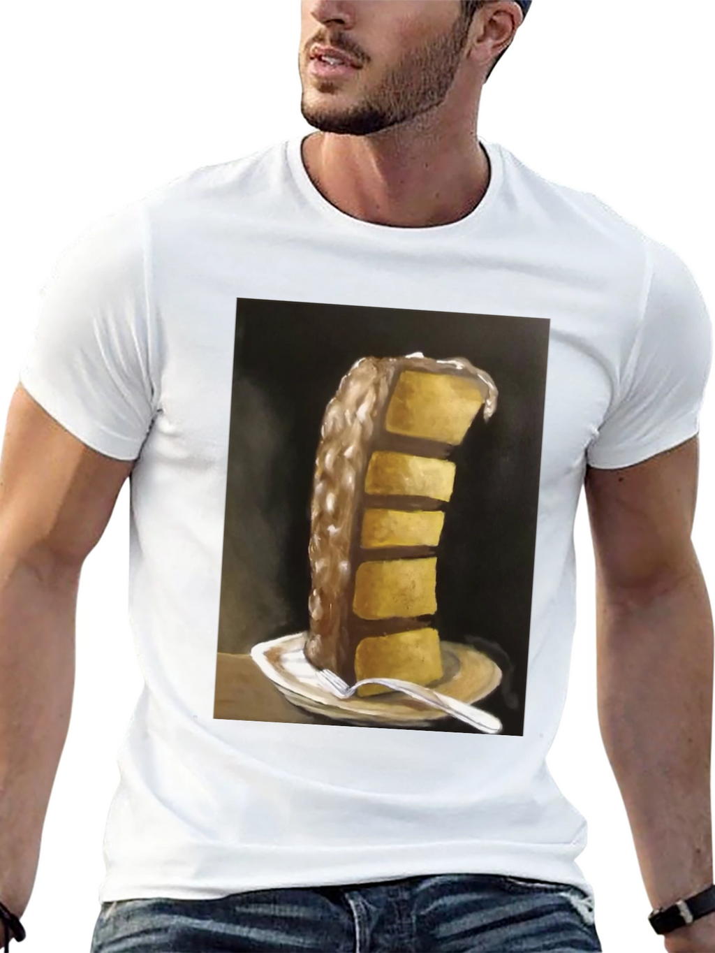 Cake Slice Graphic Tee - Foodie Fashion