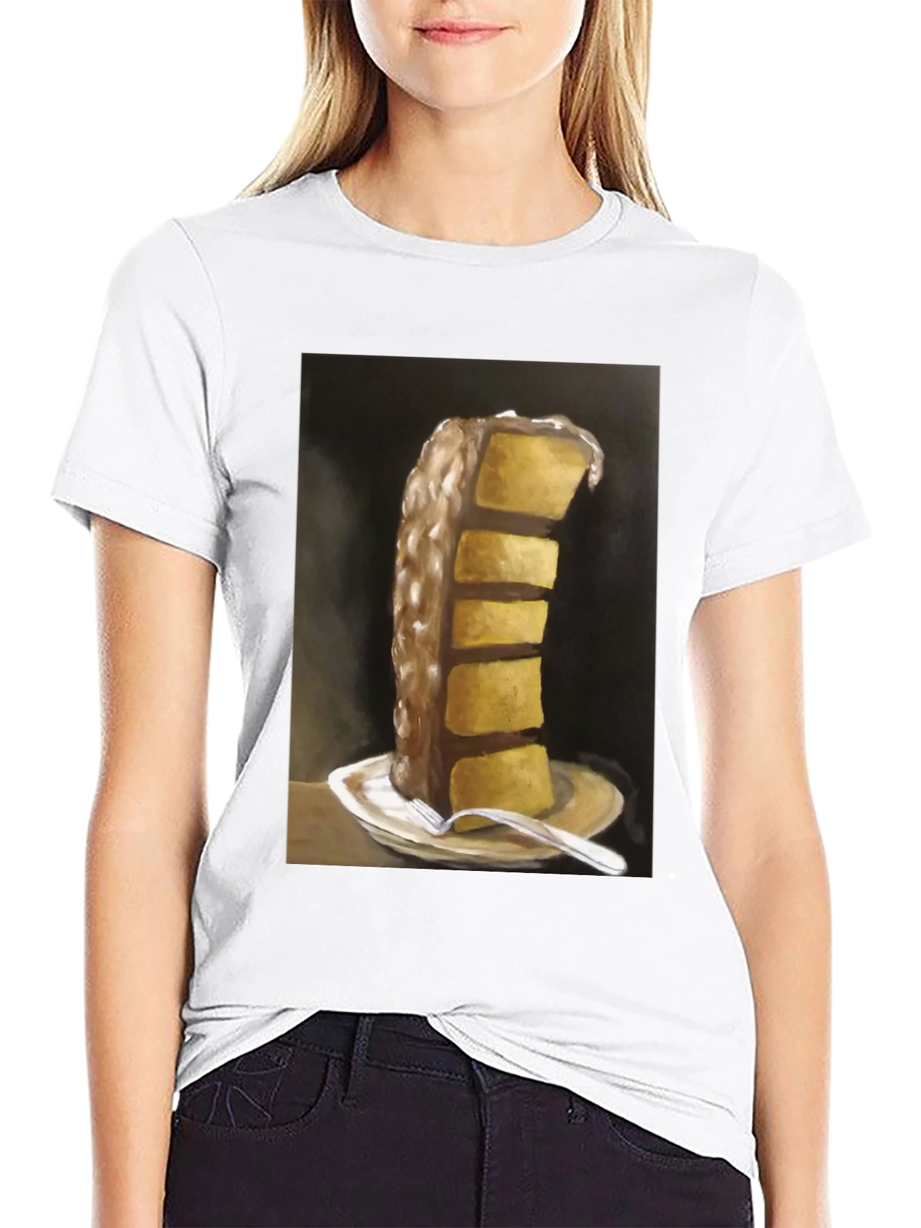 Cake Slice Graphic Tee - Foodie Fashion