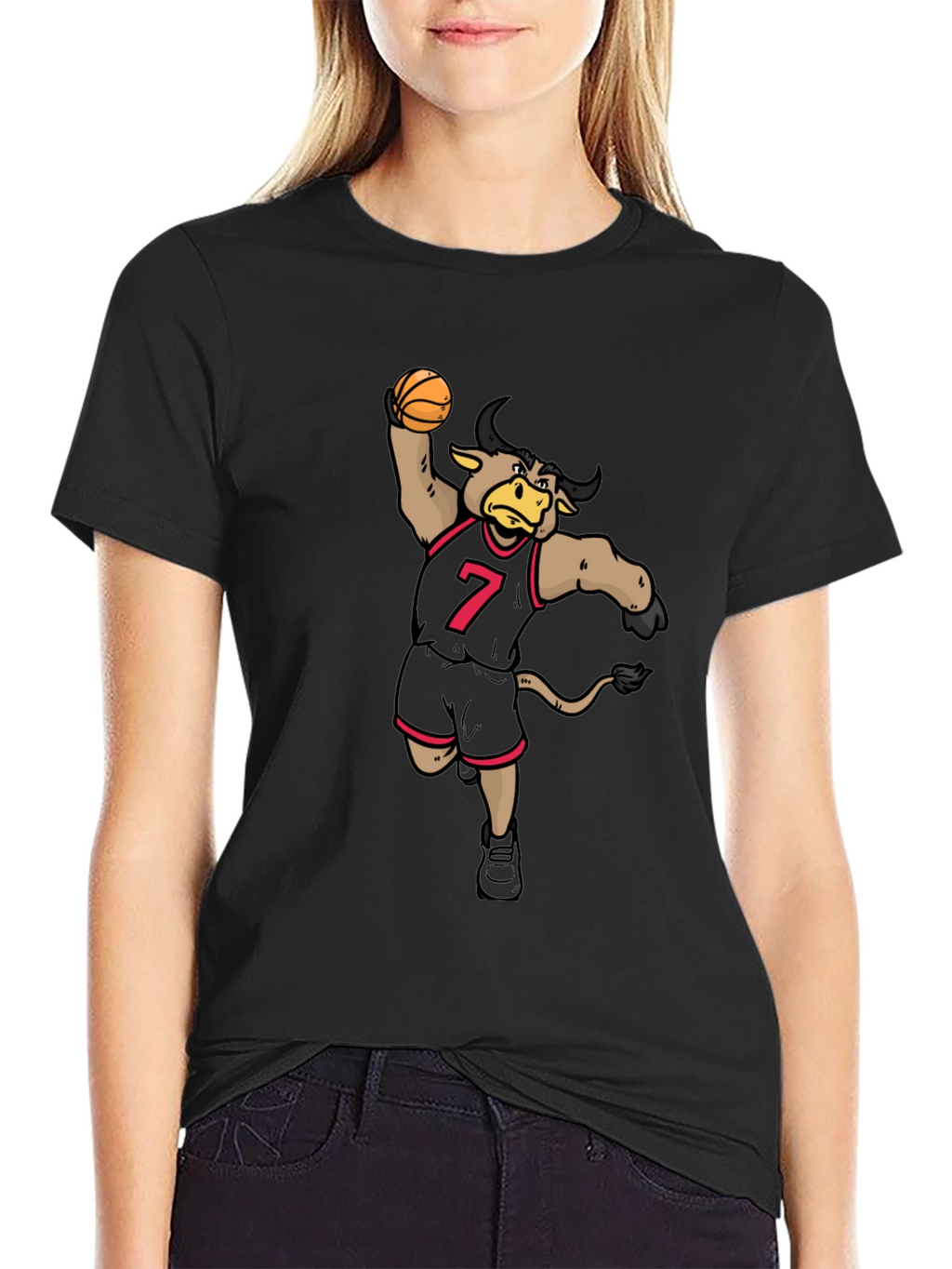 Bull Basketball Player T-Shirt