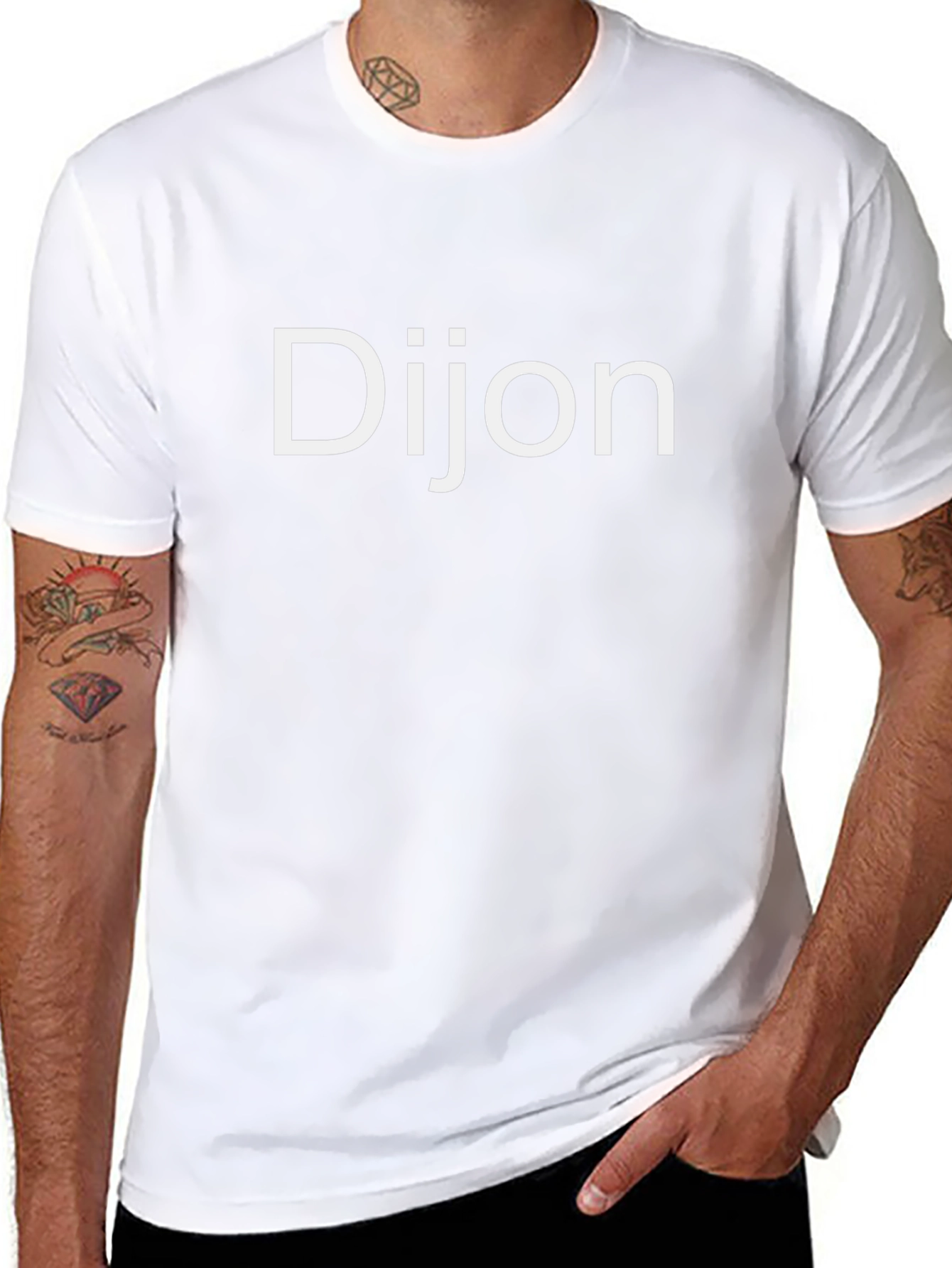 Dijon Graphic Tee - Black Short Sleeve Shirt