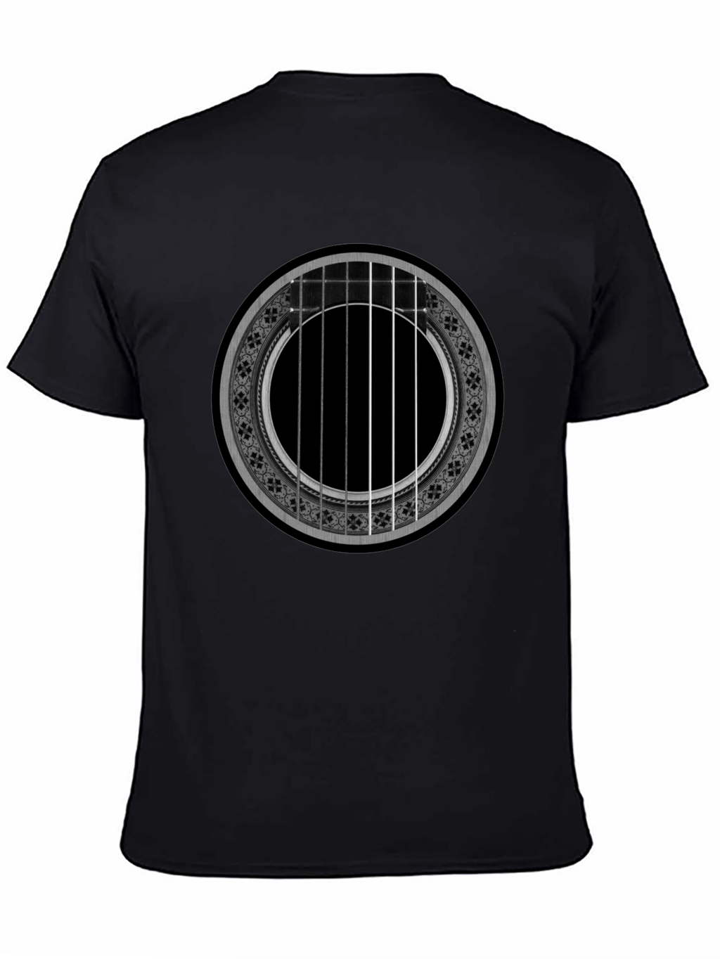 Acoustic Guitar Rose T-Shirt - Music Lover Tee
