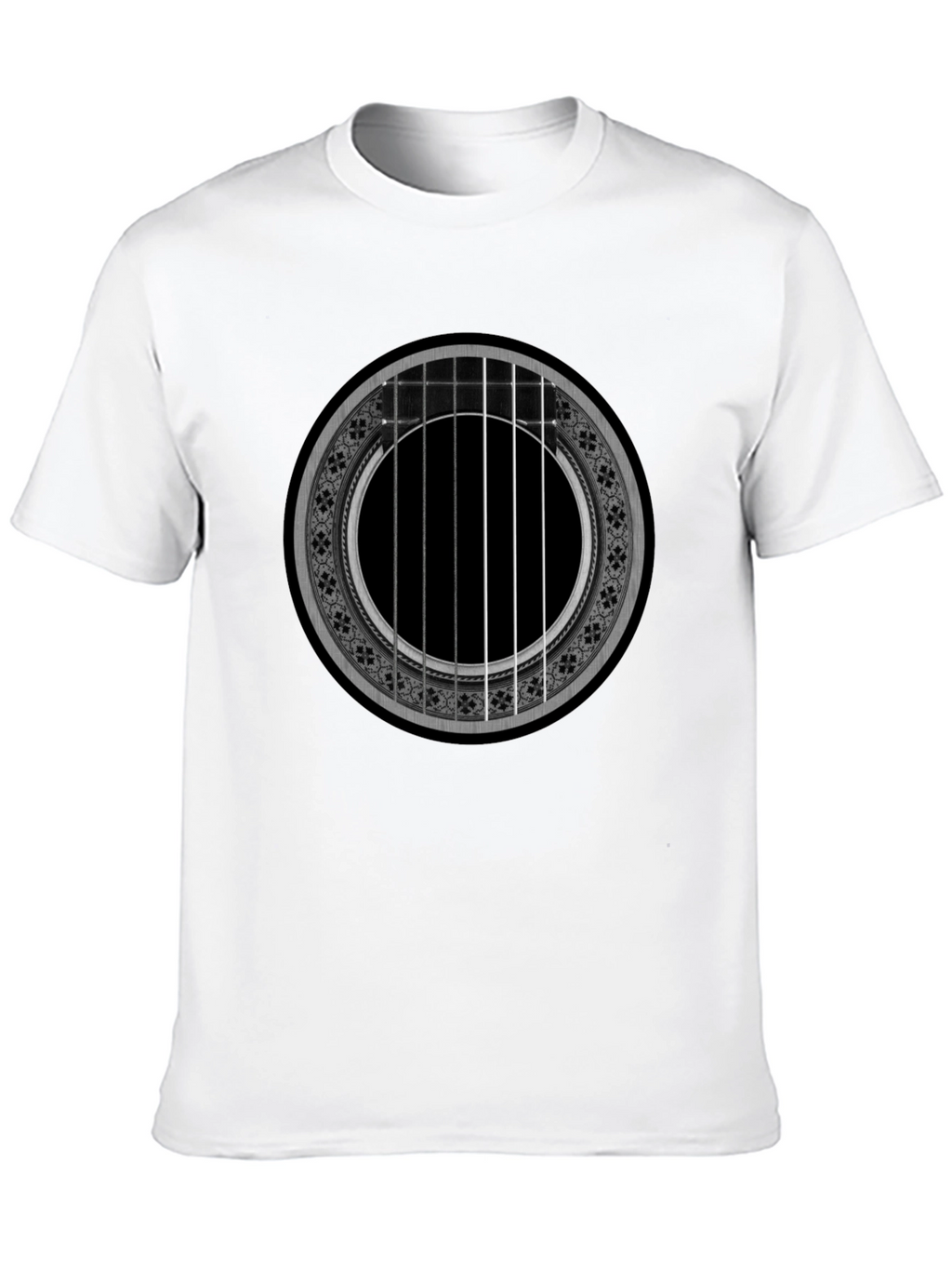 Acoustic Guitar Rose T-Shirt - Music Lover Tee