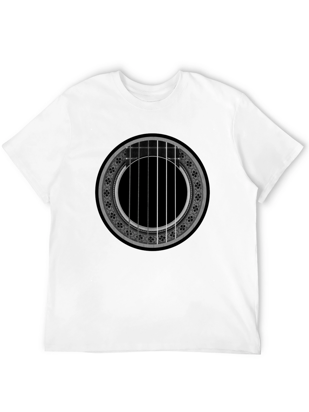 Acoustic Guitar Rose T-Shirt - Music Lover Tee