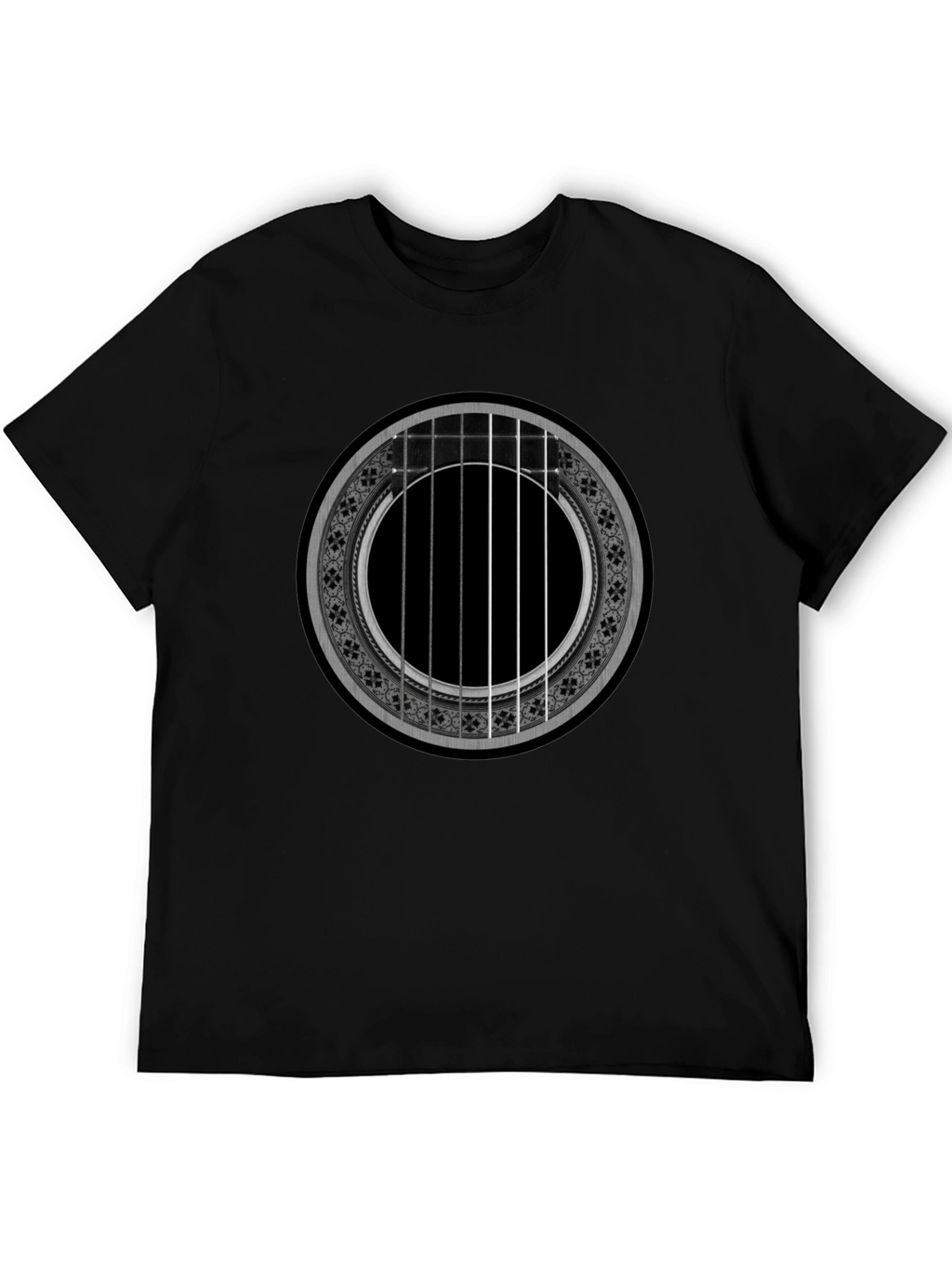 Acoustic Guitar Rose T-Shirt - Music Lover Tee