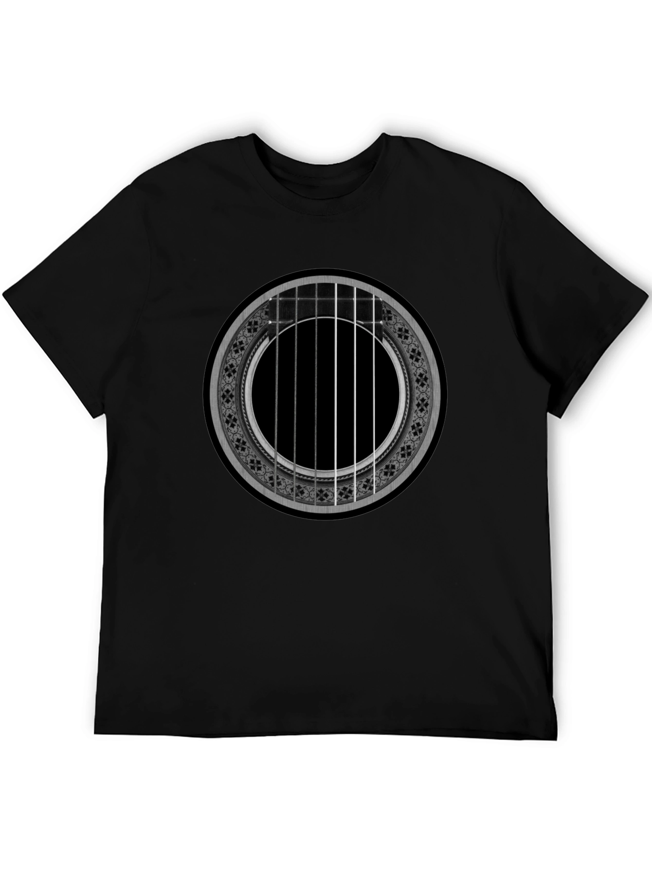 Acoustic Guitar Rose T-Shirt - Music Lover Tee