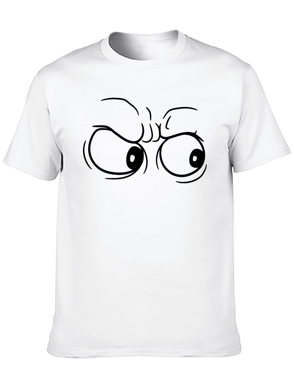 Grumpy Eyes Graphic Tee - Mens Black T-Shirt