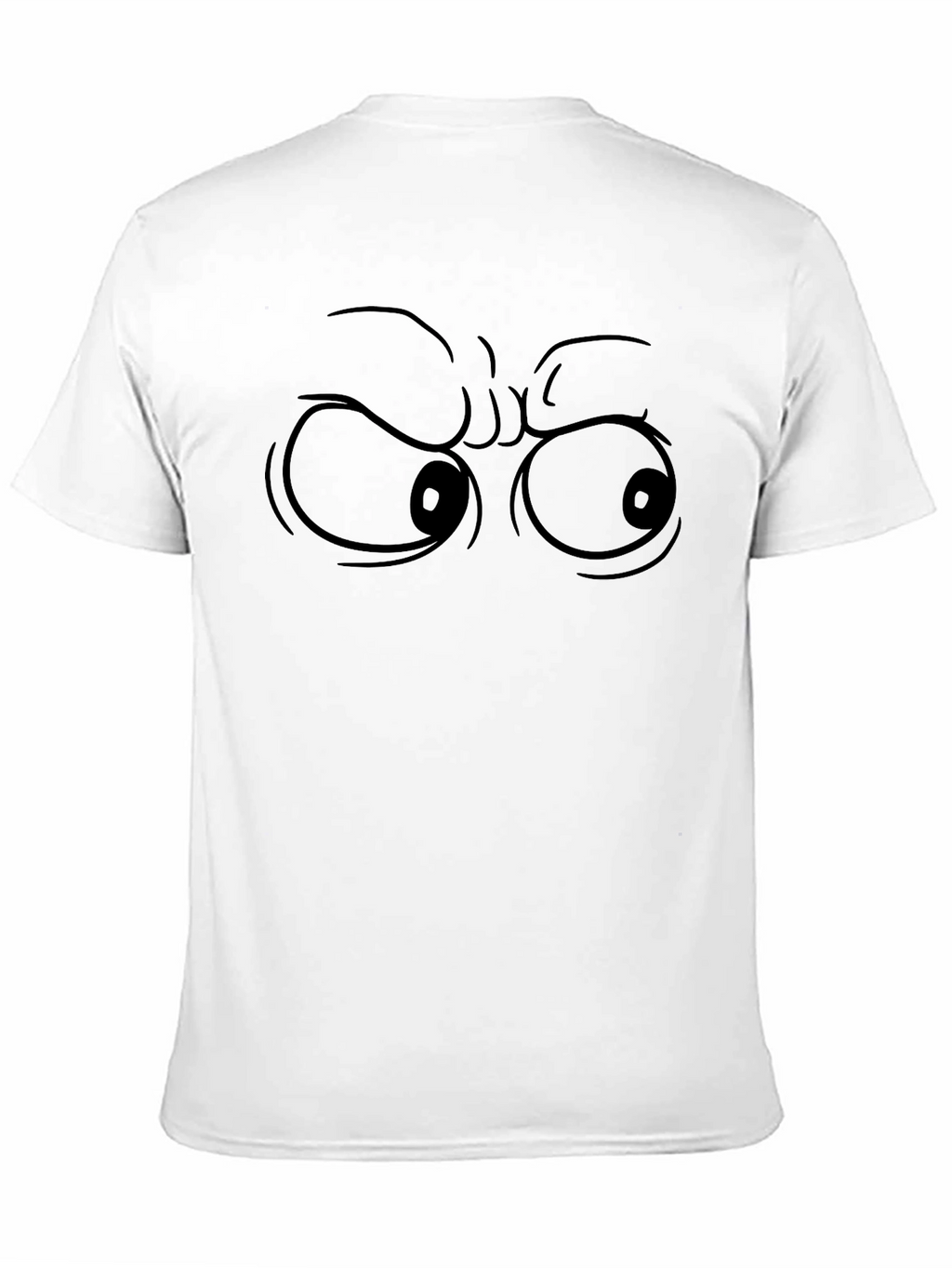 Grumpy Eyes Graphic Tee - Mens Black T-Shirt