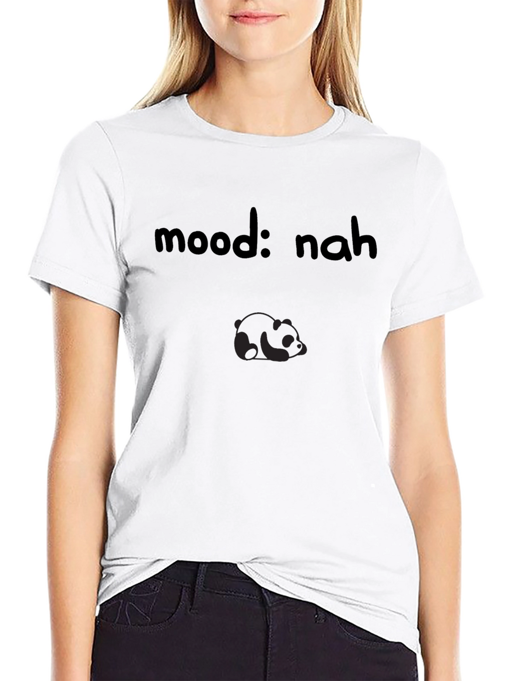 Mood: Nah Panda Graphic T-Shirt
