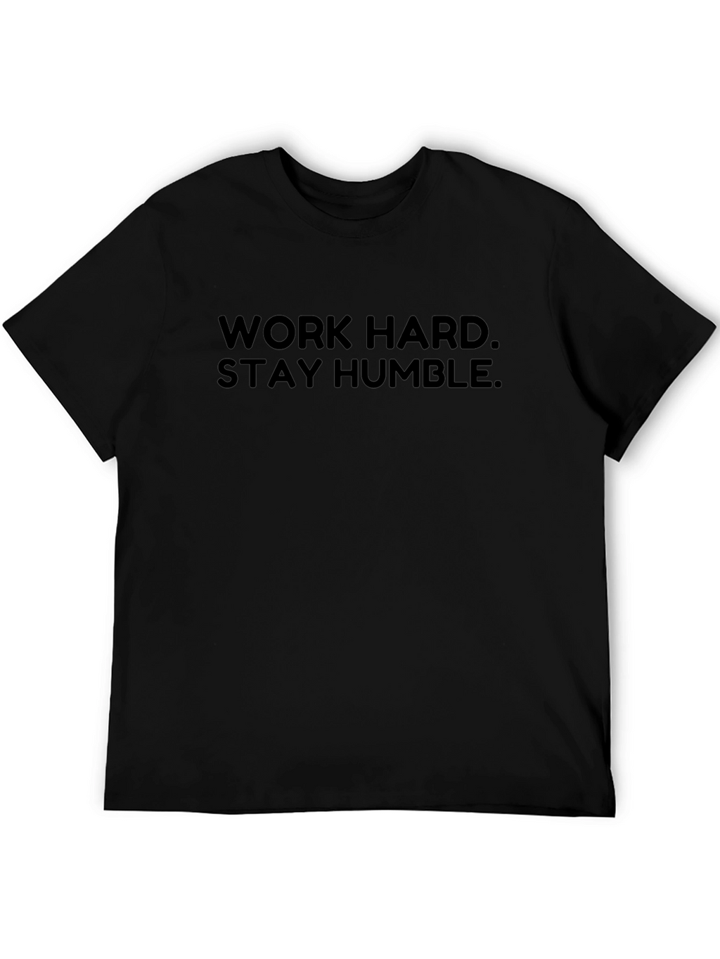 Work Hard Stay Humble Graphic Tee - Black