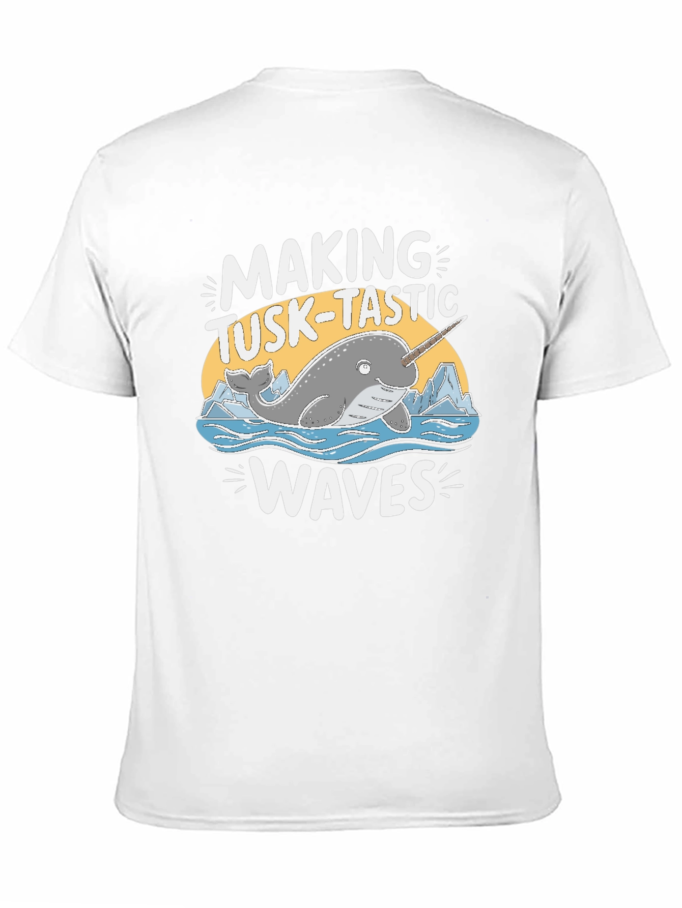 Making Tusk-Tastic Waves Narwhal Graphic T-Shirt