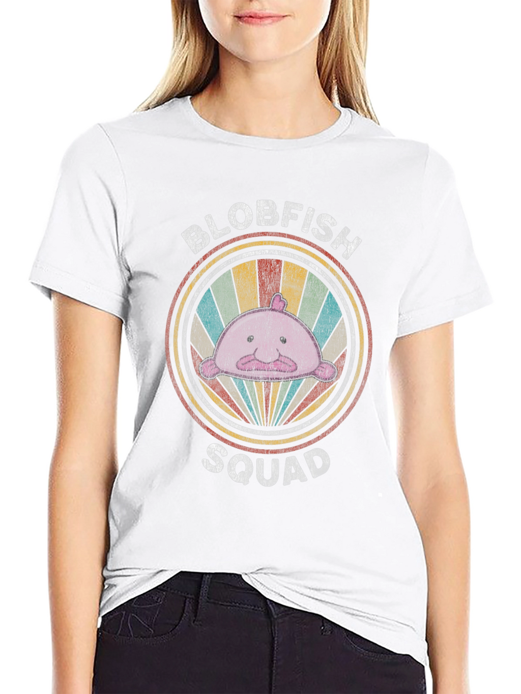 Blobfish Squad Graphic Tee - Retro Style