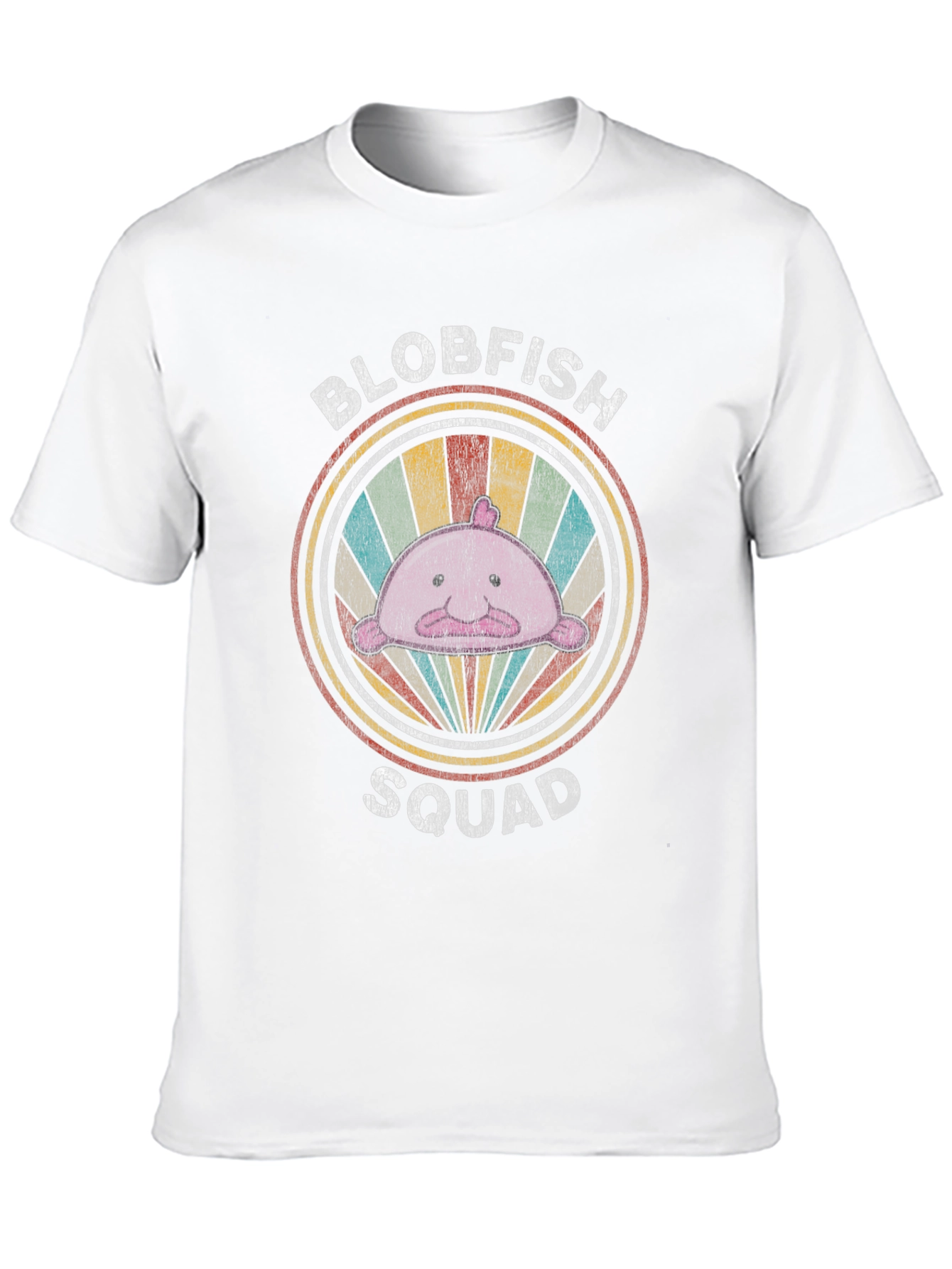 Blobfish Squad Graphic Tee - Retro Style