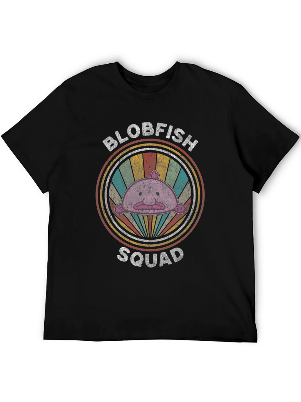 Blobfish Squad Graphic Tee - Retro Style