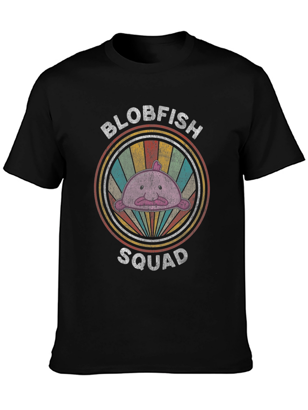 Blobfish Squad Graphic Tee - Retro Style