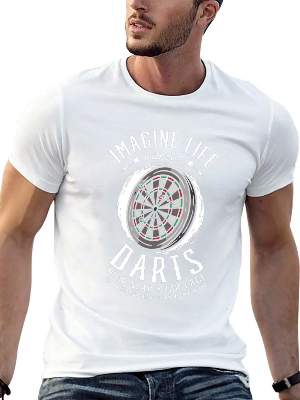 Darts Graphic Tee - Imagine Life Without Darts T-Shirt