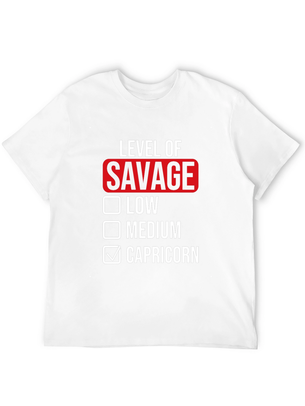 Savage Level Capricorn Black T-Shirt