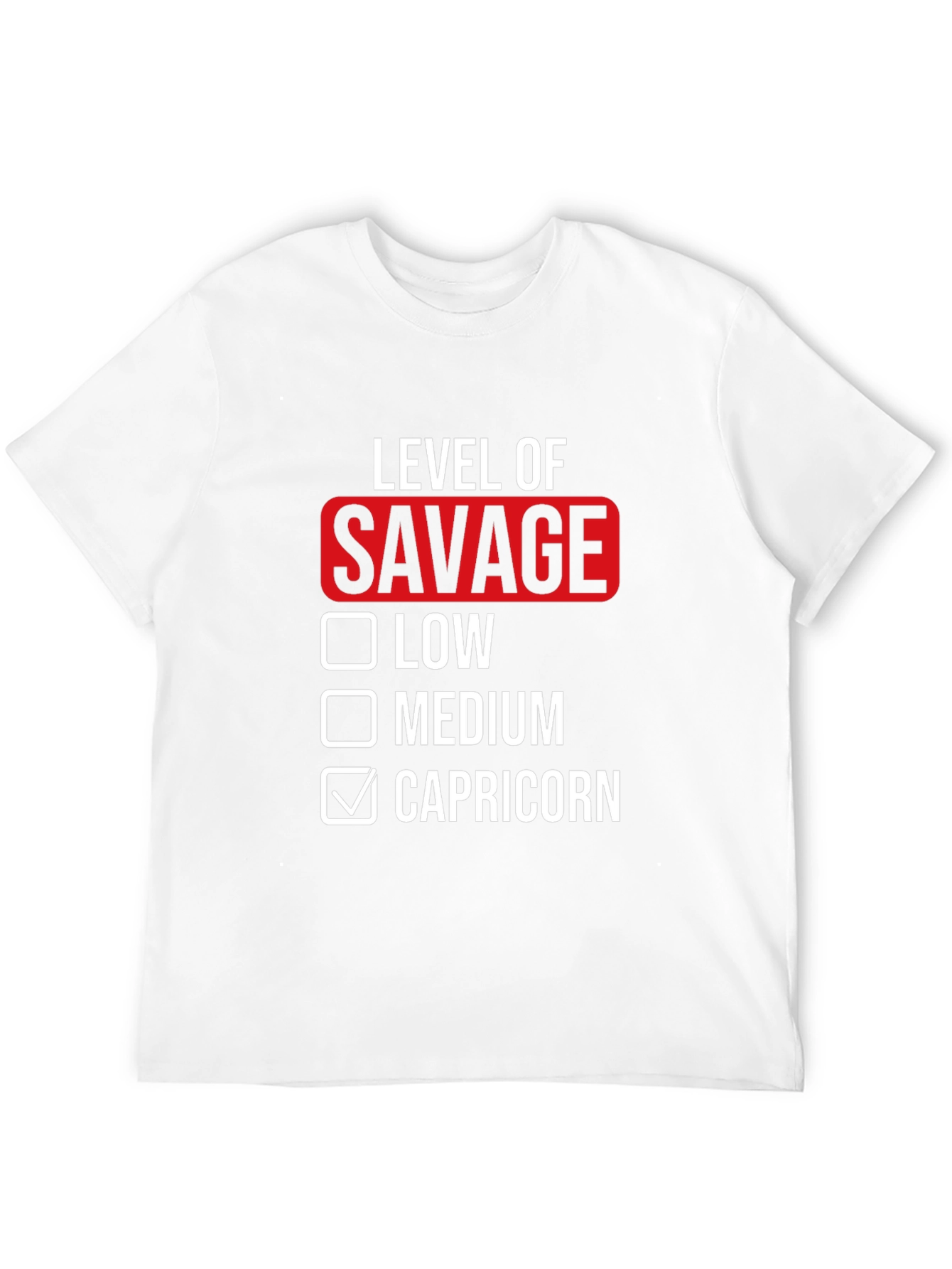 Savage Level Capricorn Black T-Shirt