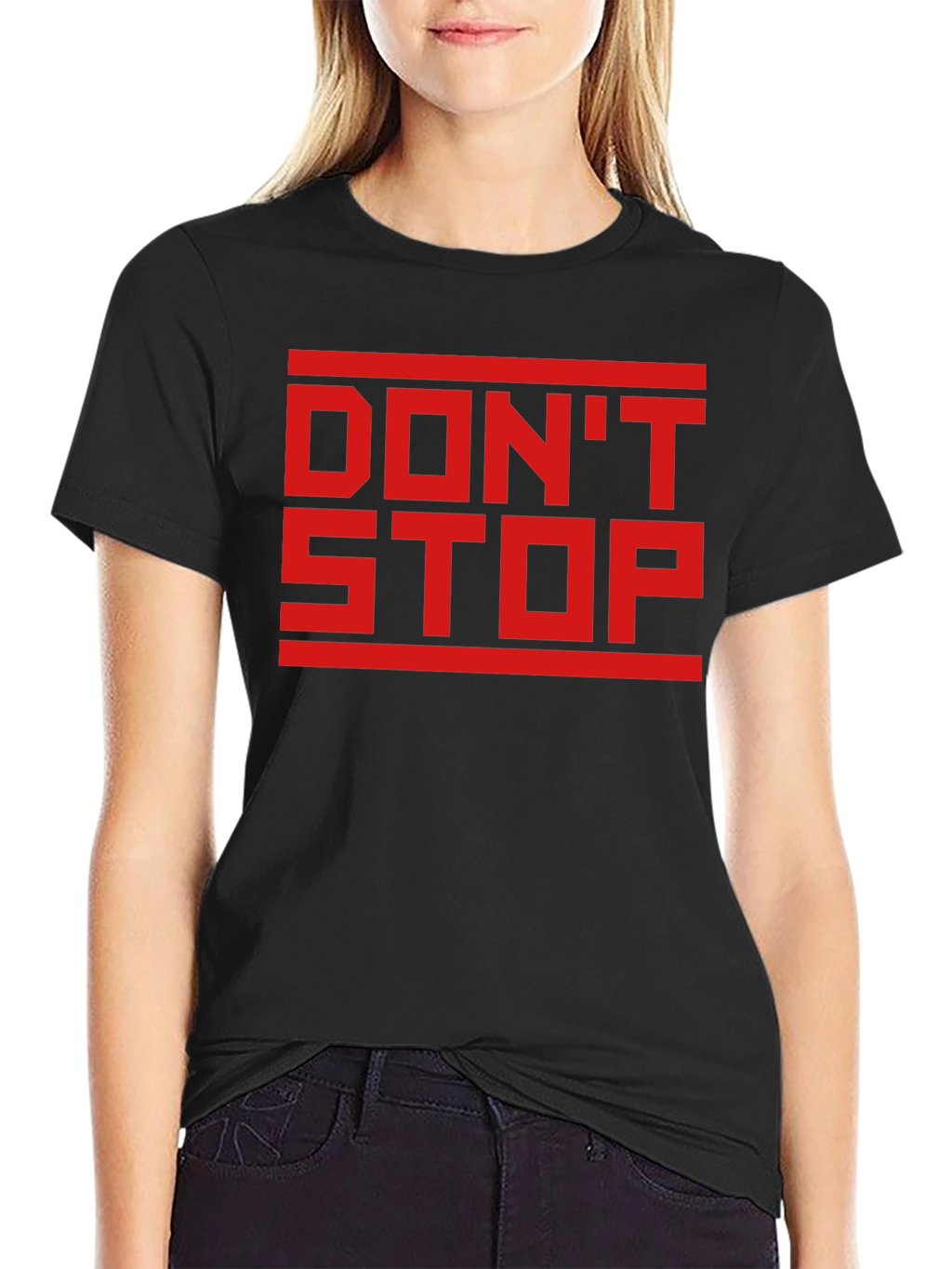 Dont Stop Black Graphic Tee