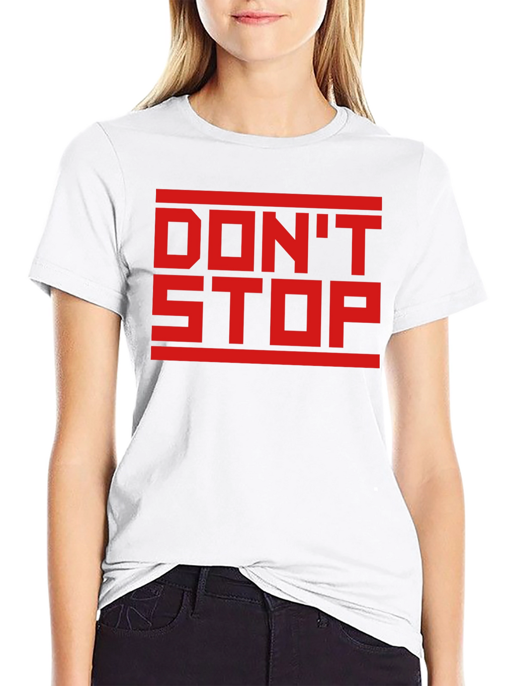 Dont Stop Black Graphic Tee