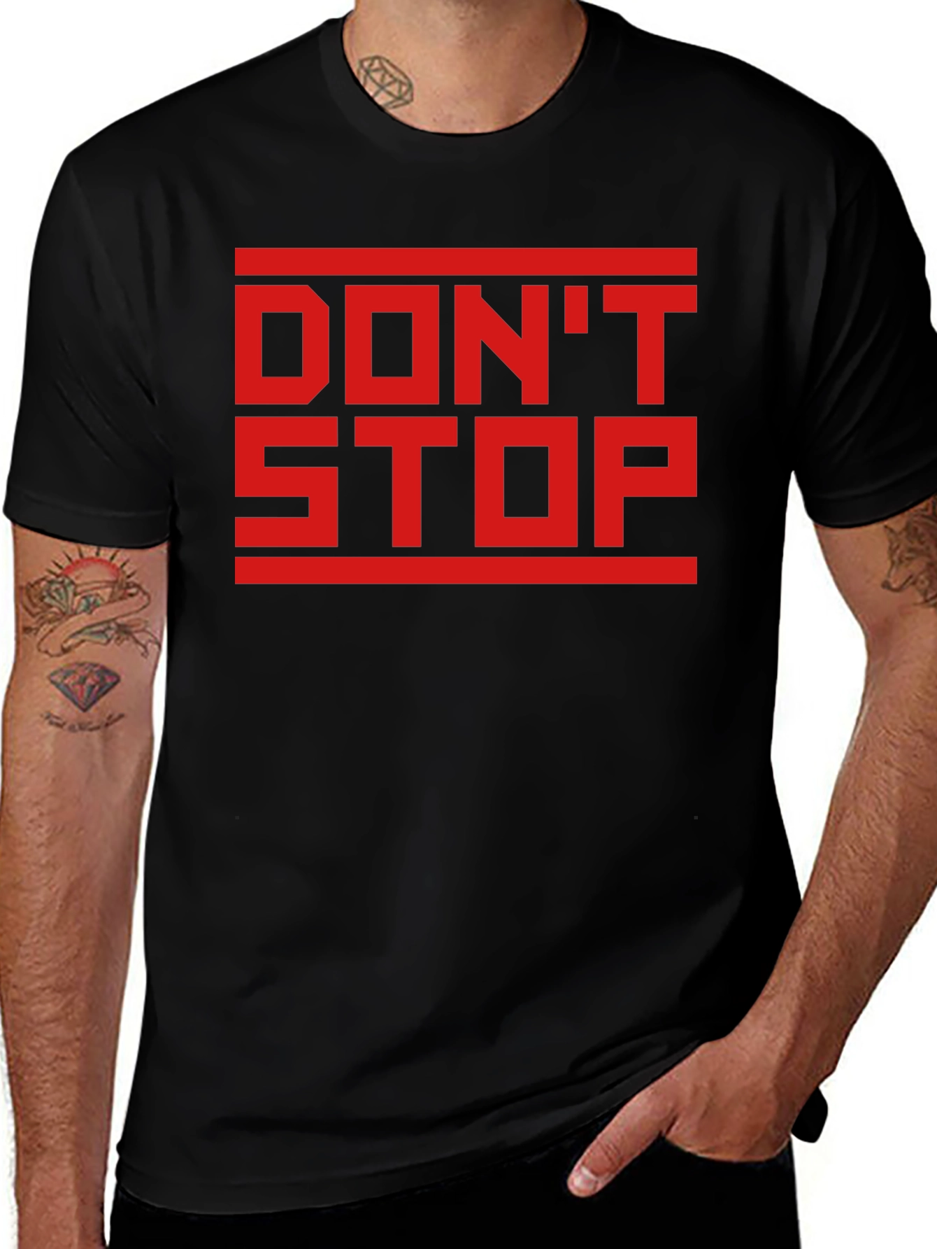 Dont Stop Black Graphic Tee