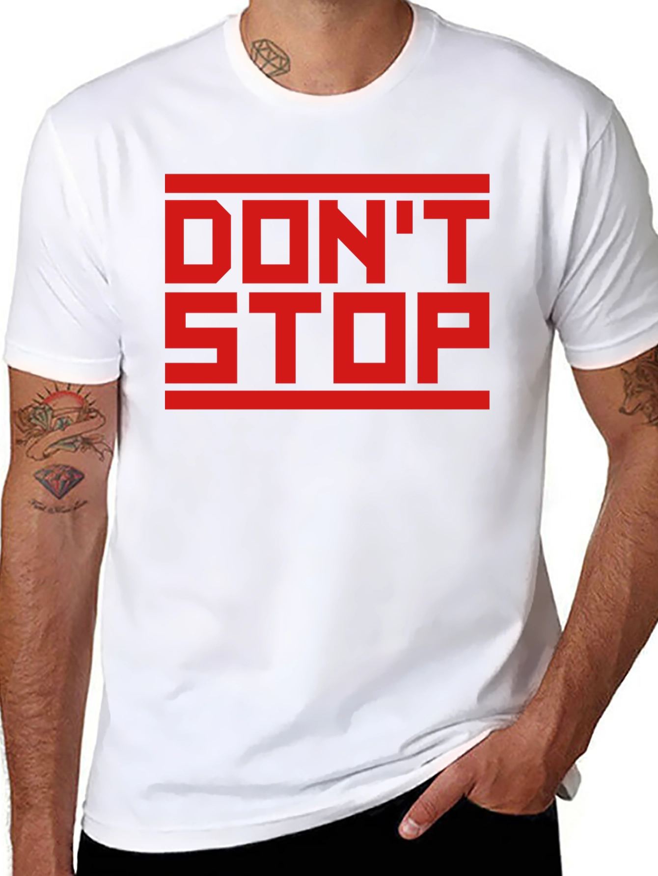 Dont Stop Black Graphic Tee