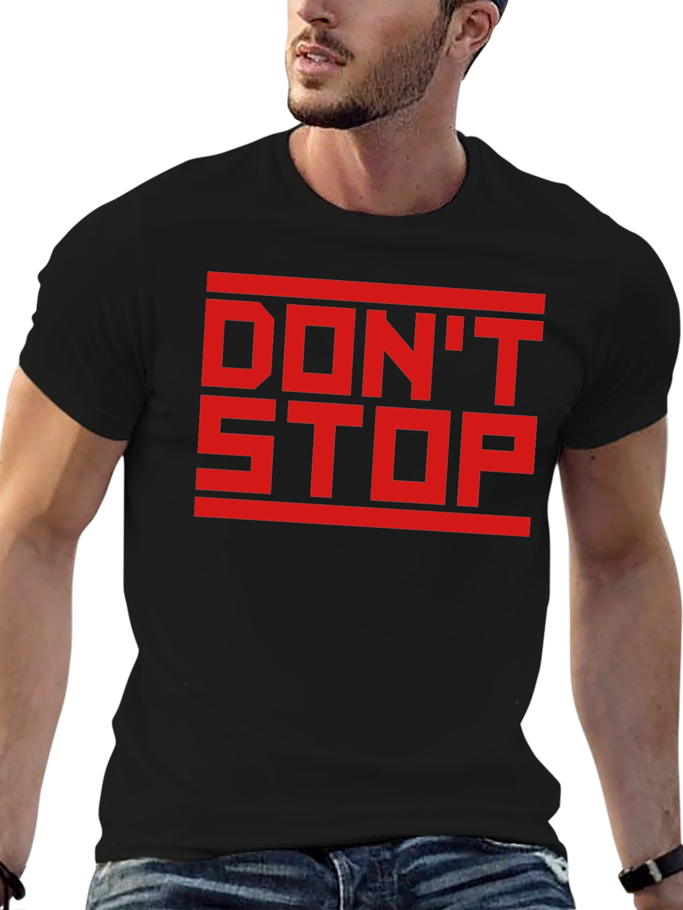 Dont Stop Black Graphic Tee