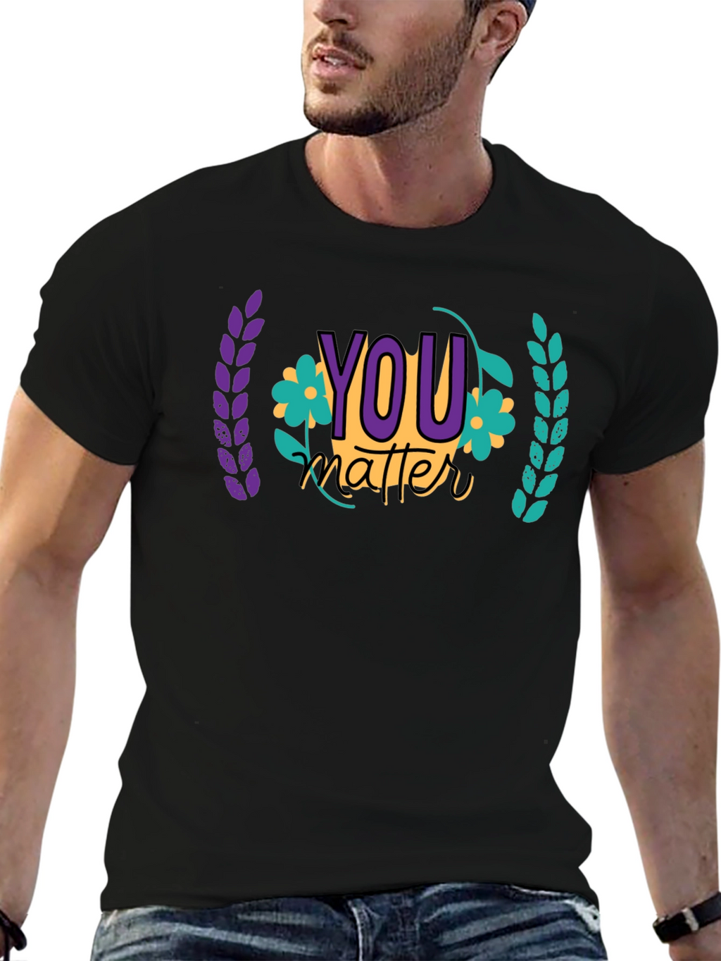 You Matter Graphic Tee - Black