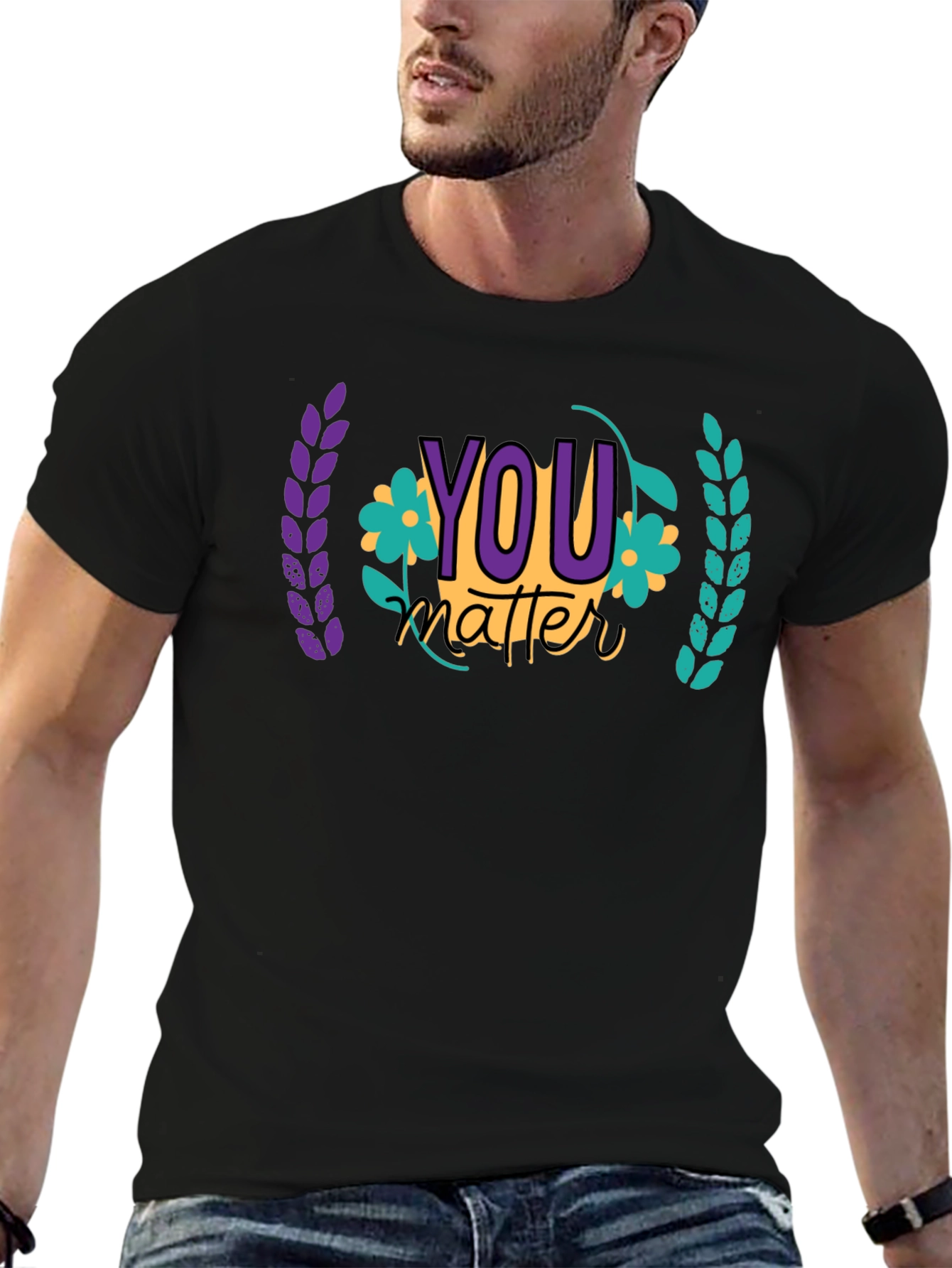 You Matter Graphic Tee - Black
