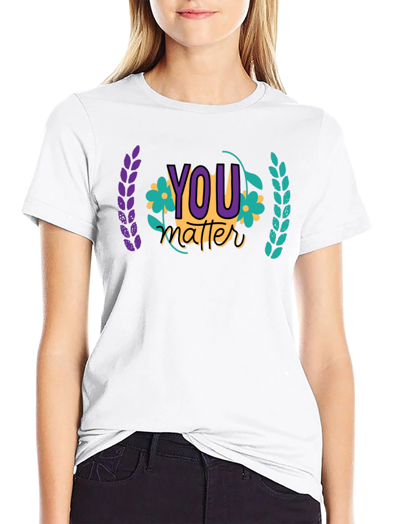 You Matter Graphic Tee - Black