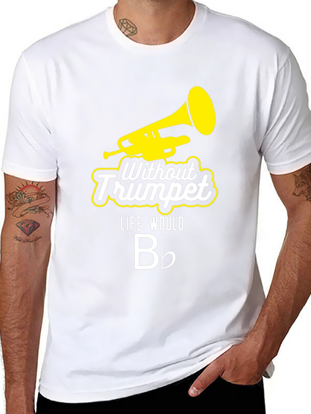 Without Trumpet Life Would B Flat Black T-Shirt