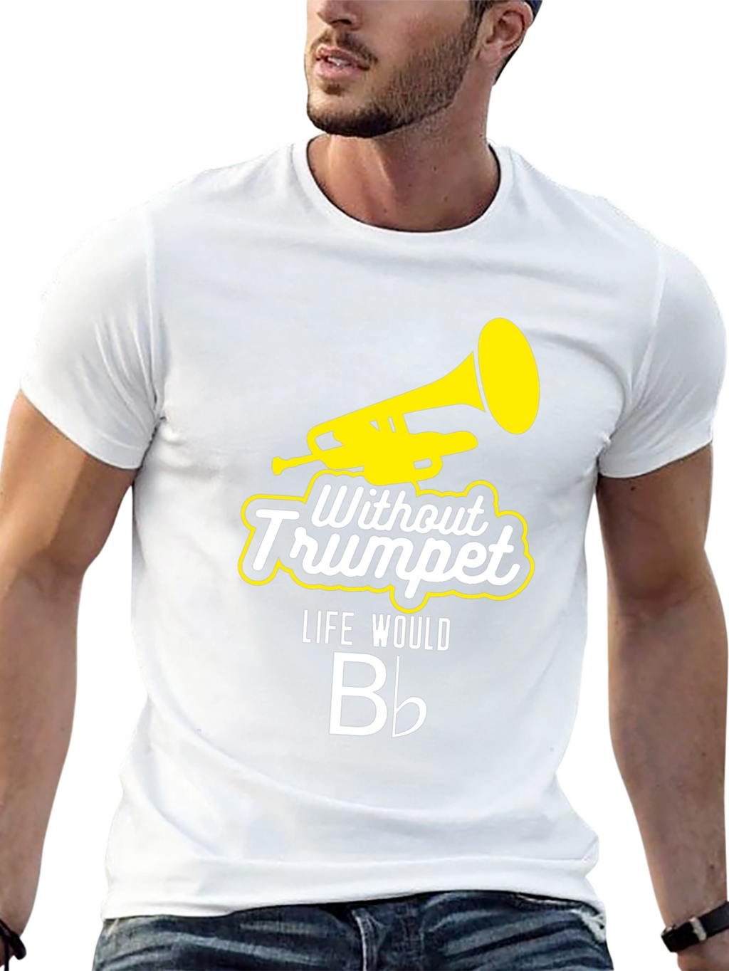 Without Trumpet Life Would B Flat Black T-Shirt