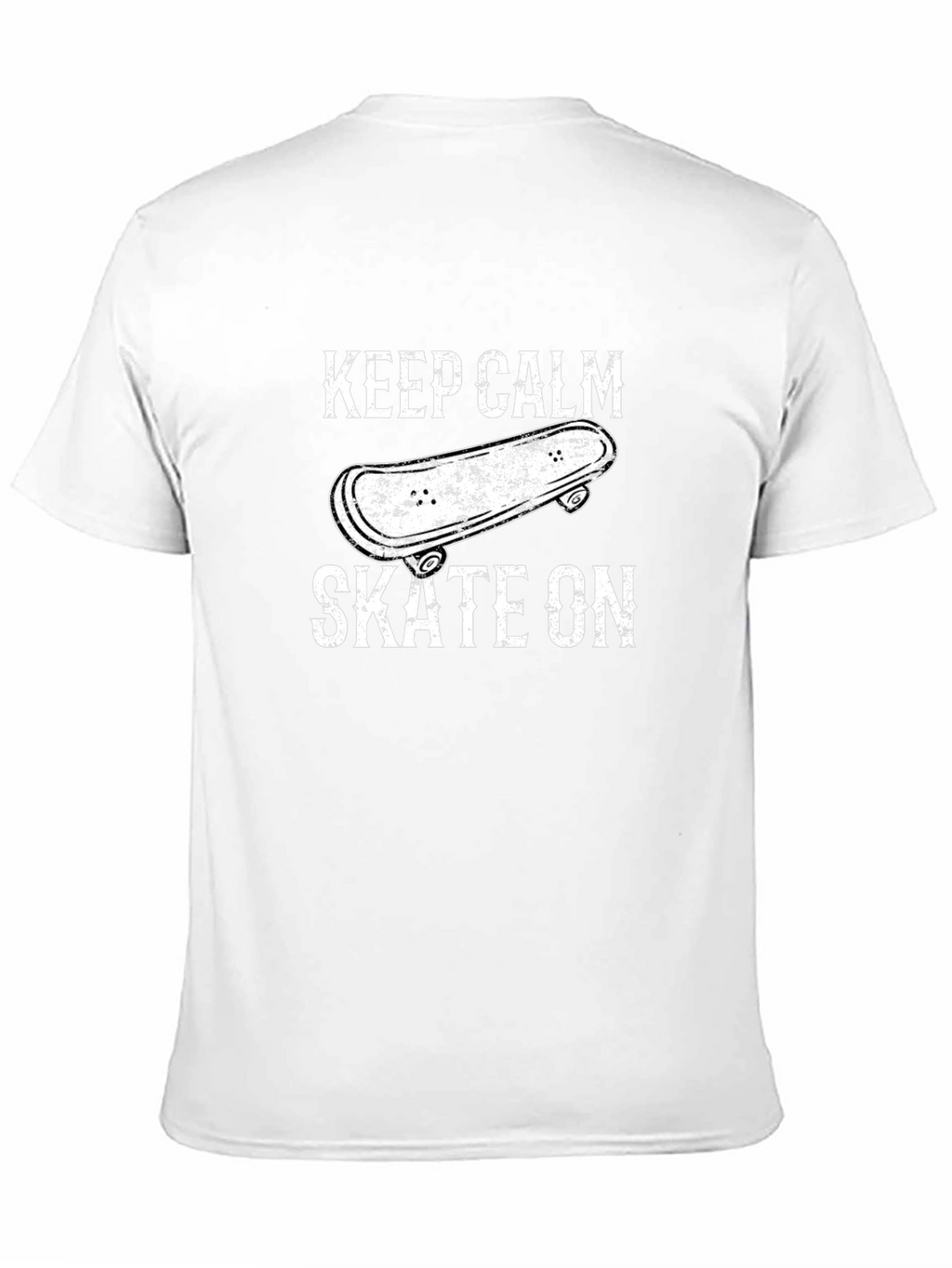 Keep Calm Skate On T-Shirt - Skateboard Graphic Tee