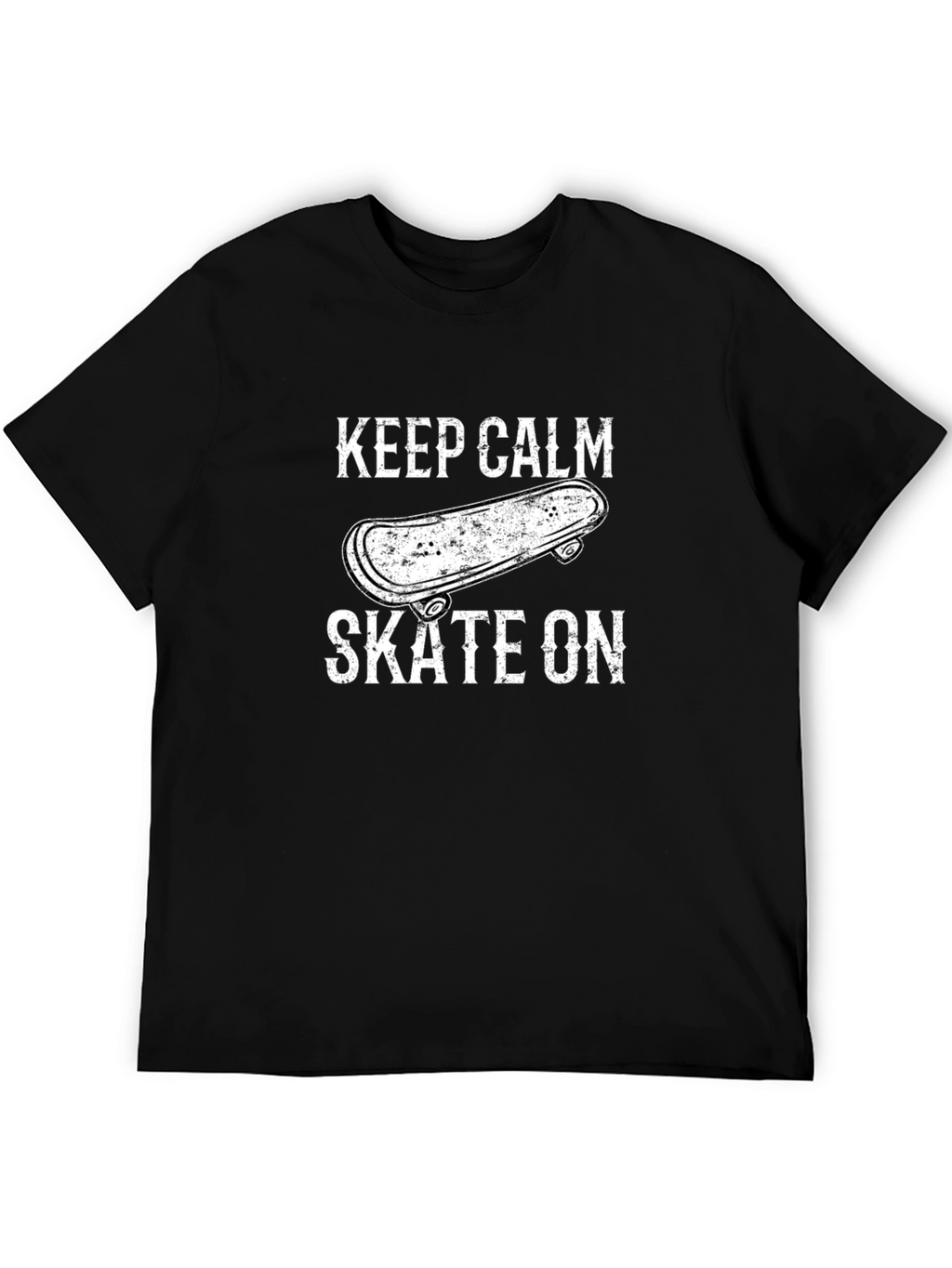 Keep Calm Skate On T-Shirt - Skateboard Graphic Tee