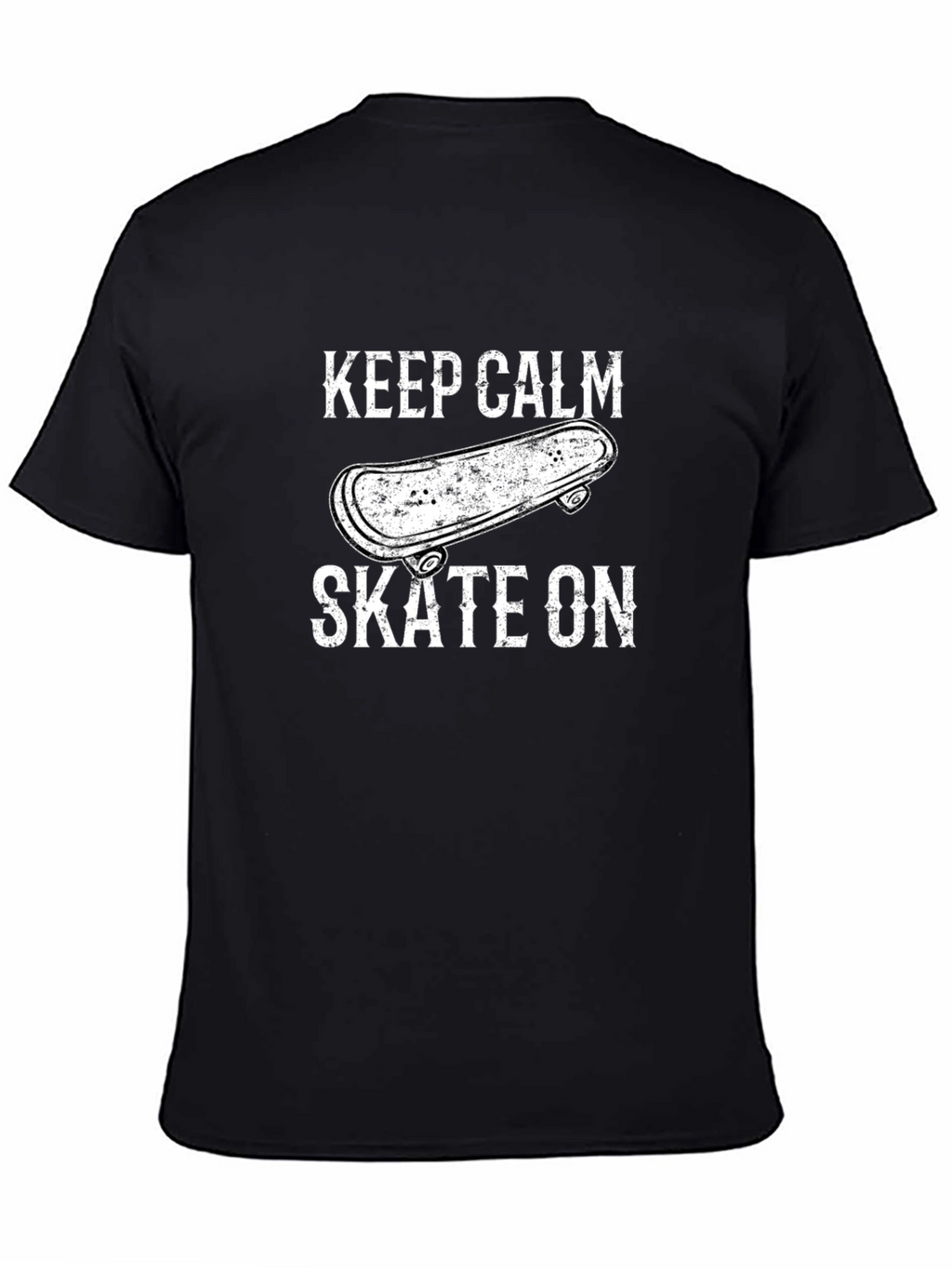 Keep Calm Skate On T-Shirt - Skateboard Graphic Tee