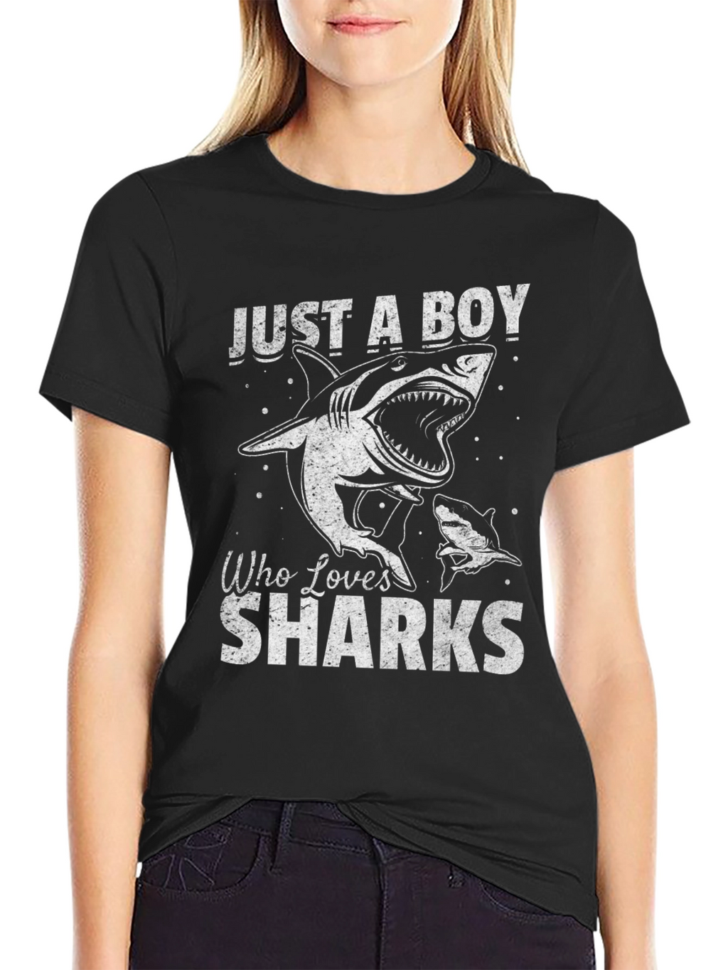 Just A Boy Who Loves Sharks T-Shirt