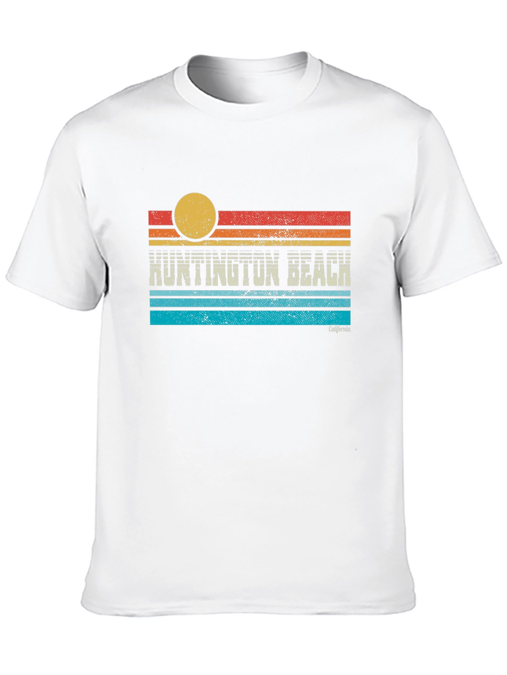 Retro Huntington Beach California Graphic Tee