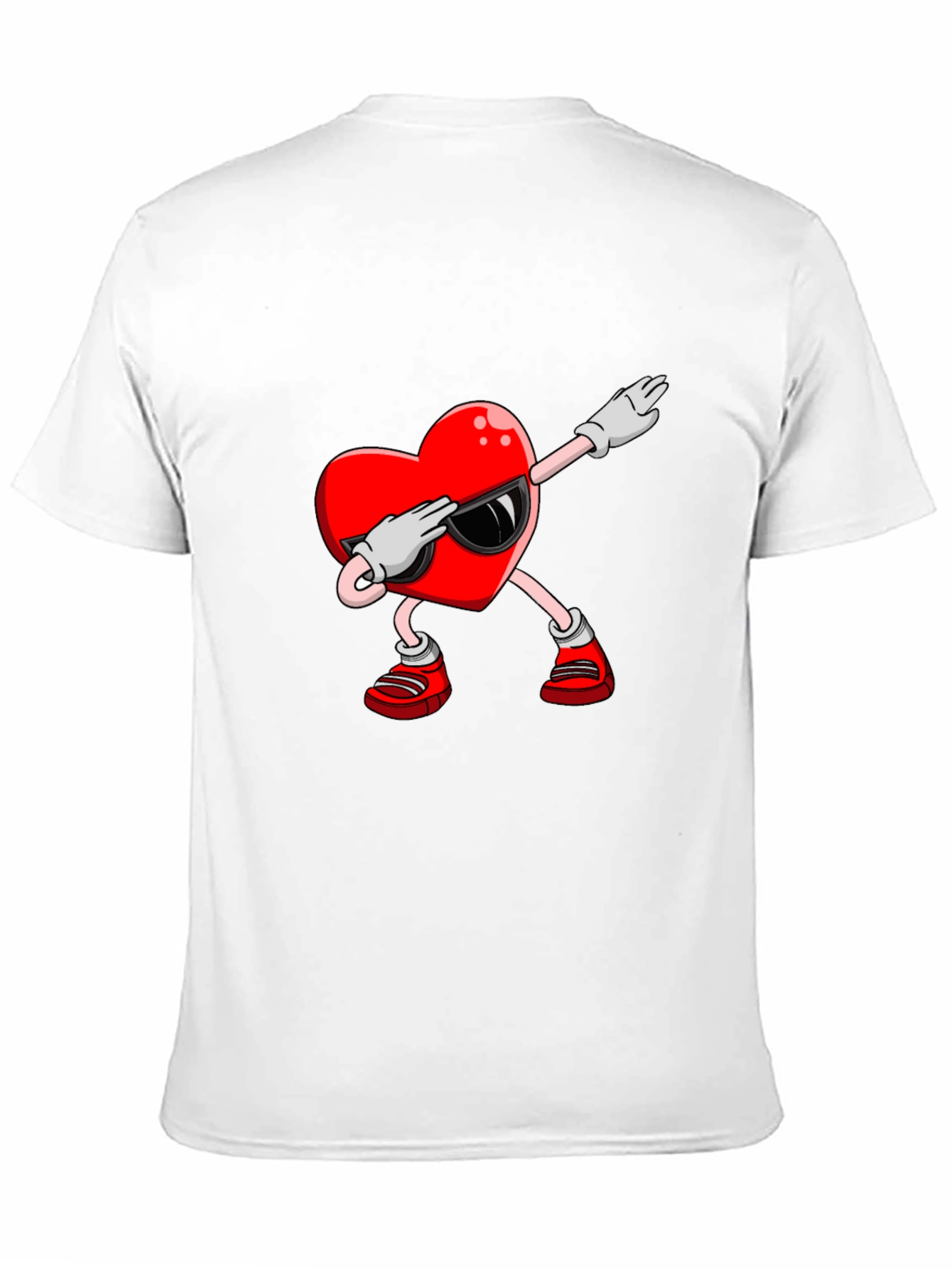 Heart Dabbing Graphic Tee - Valentines Day