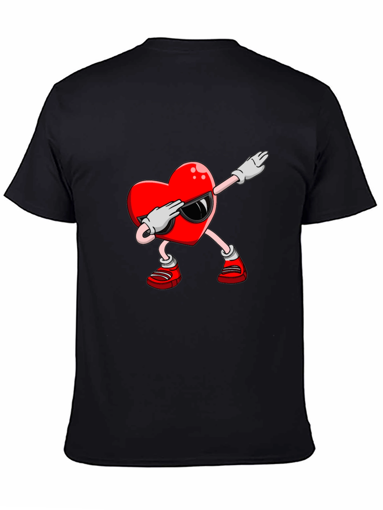 Heart Dabbing Graphic Tee - Valentines Day