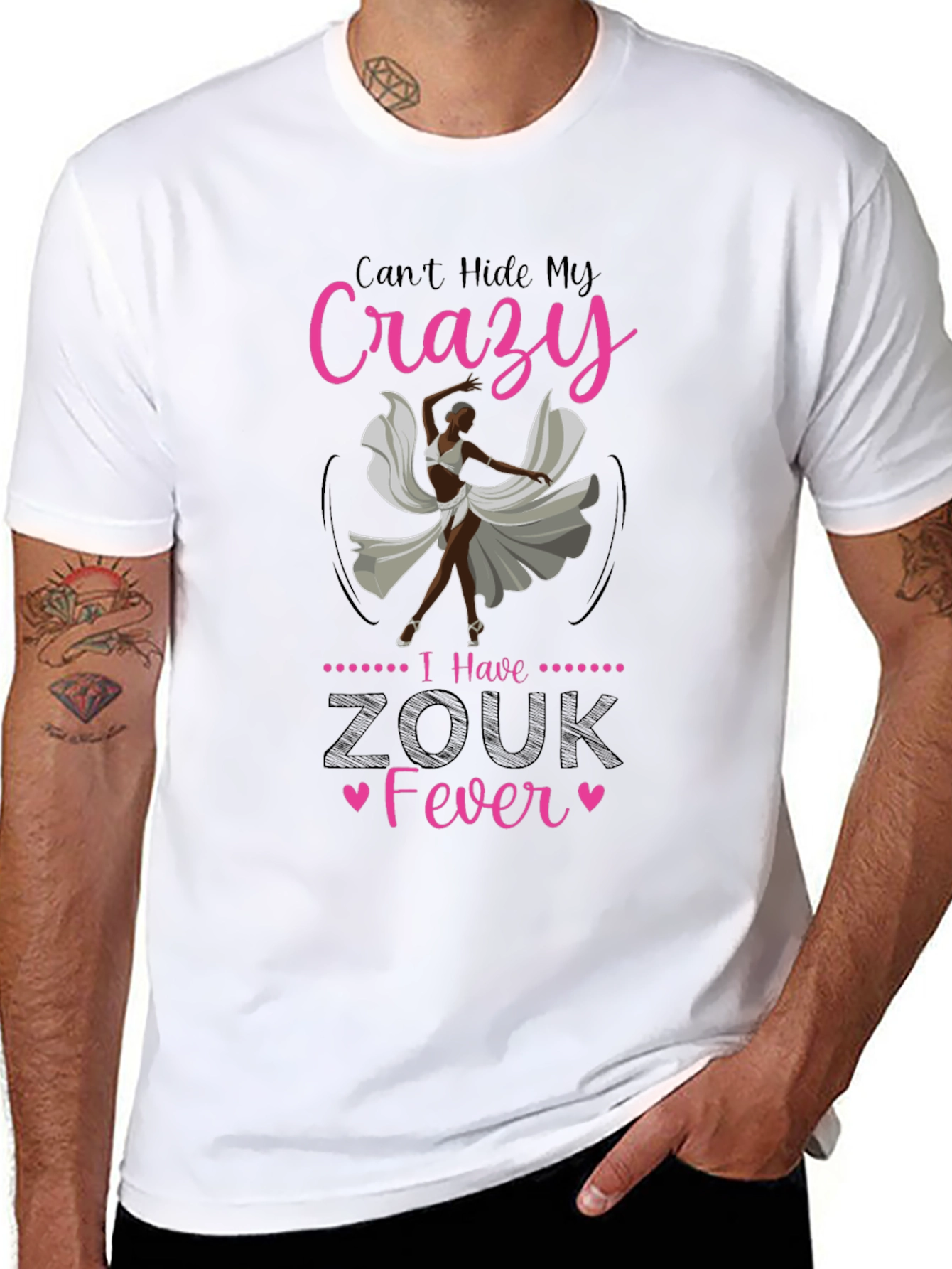Zouk Fever T-Shirt - Crazy Dancer Design