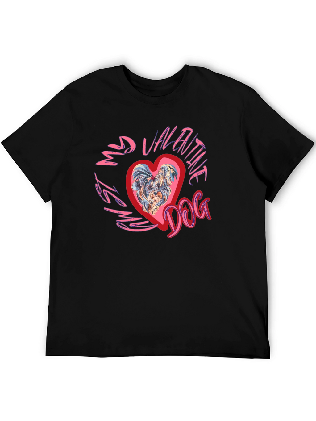 My Valentine Dog T-Shirt - Cute Heart Puppy Tee