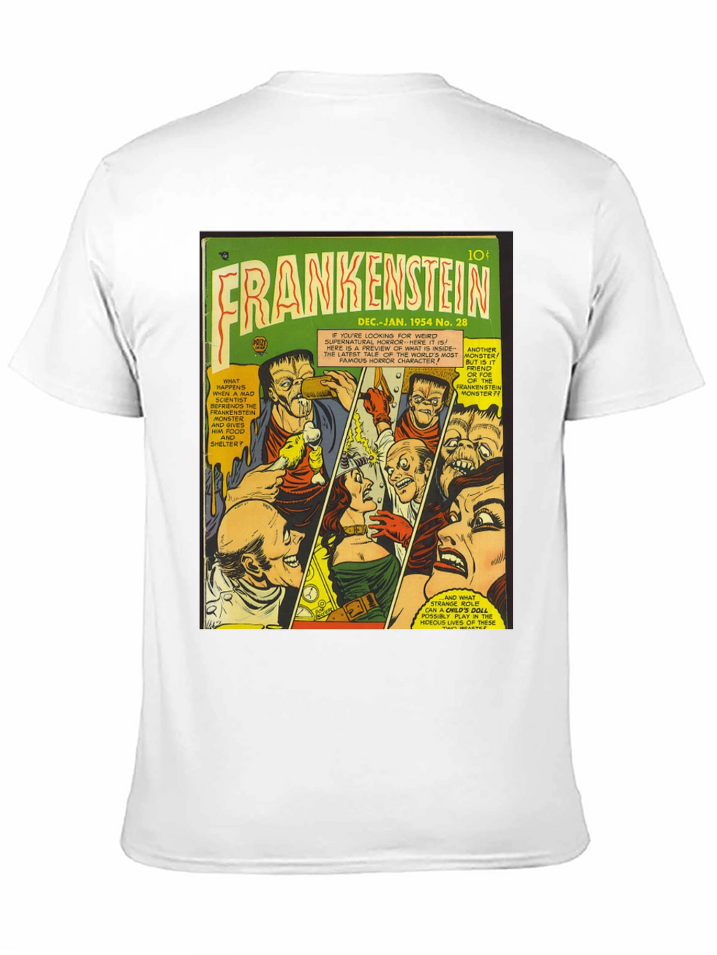 Frankenstein Comic Book Cover T-Shirt