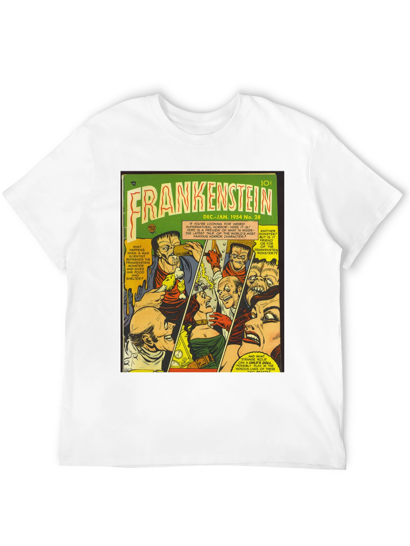 Frankenstein Comic Book Cover T-Shirt
