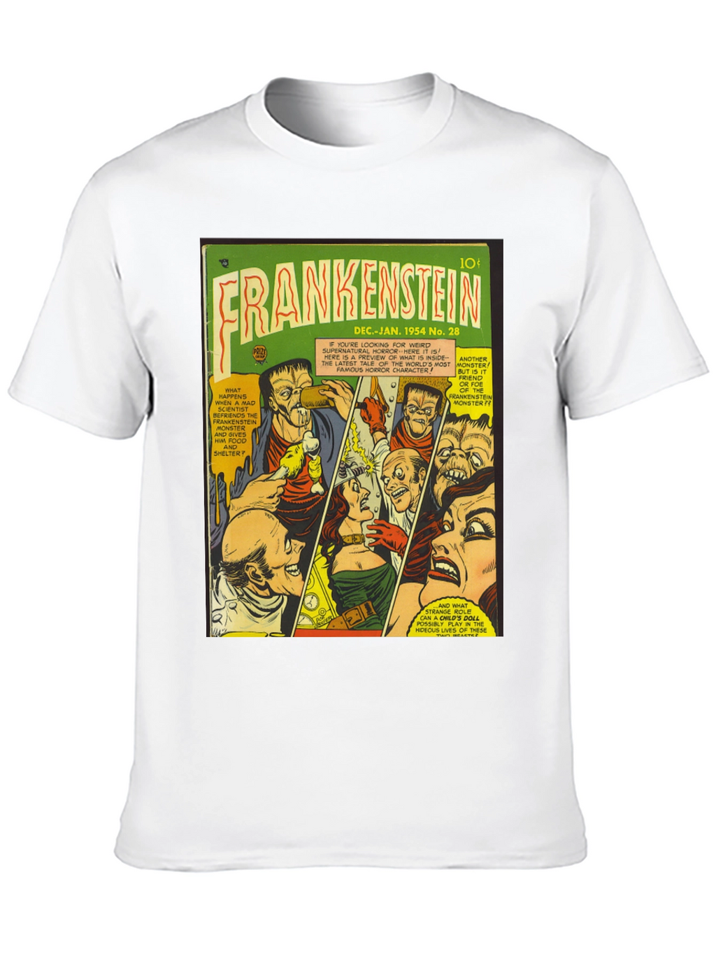 Frankenstein Comic Book Cover T-Shirt