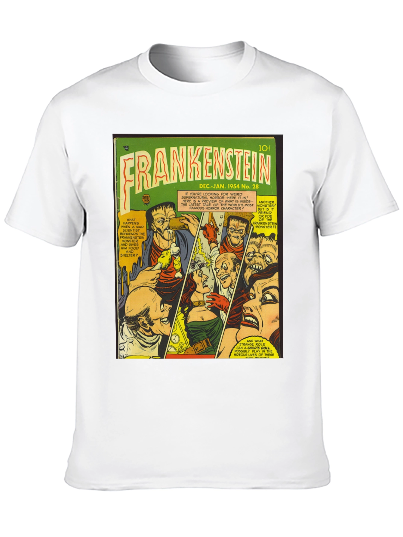 Frankenstein Comic Book Cover T-Shirt