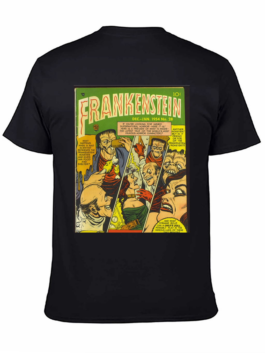 Frankenstein Comic Book Cover T-Shirt