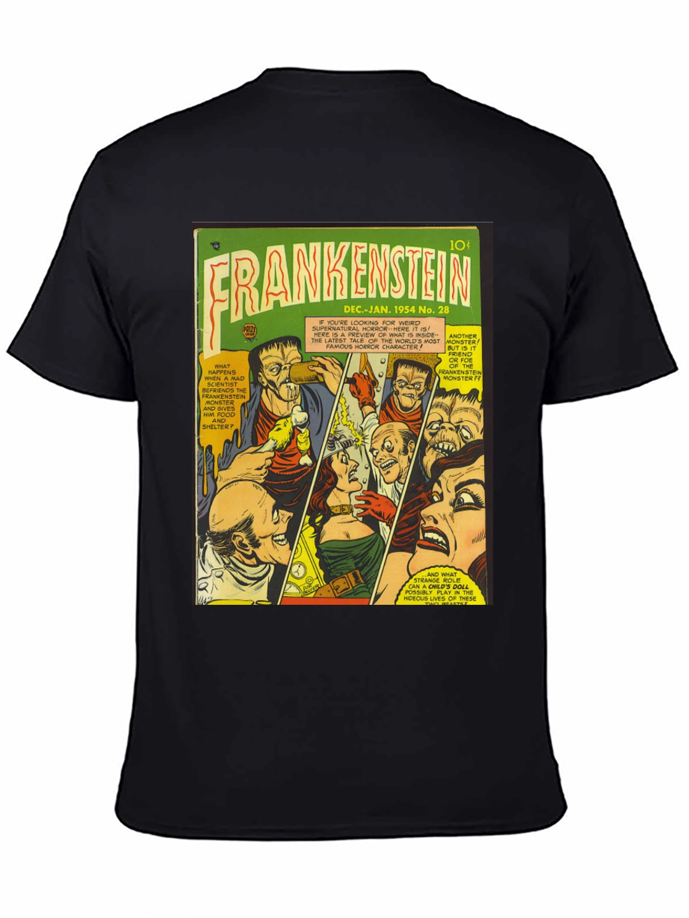 Frankenstein Comic Book Cover T-Shirt