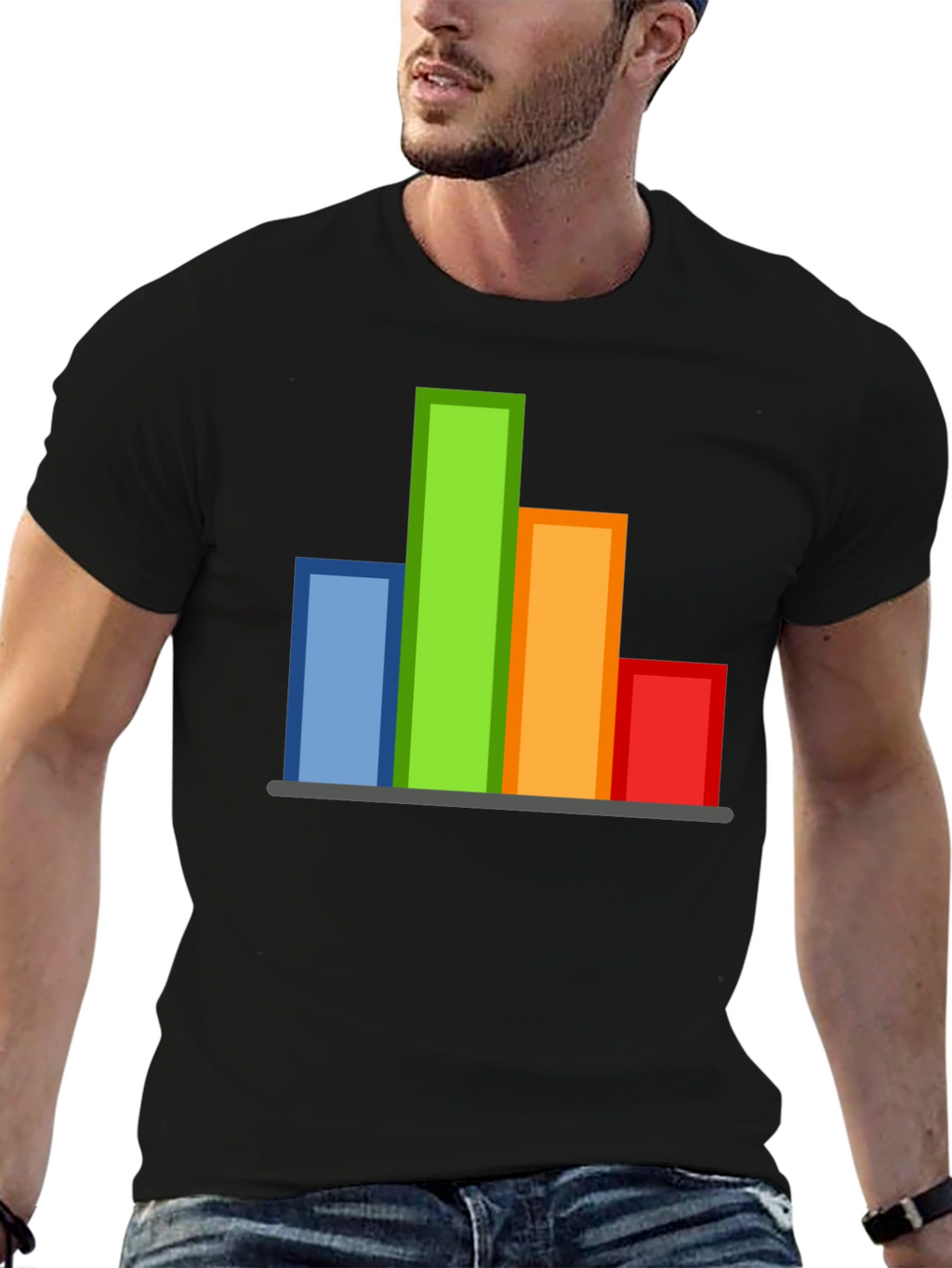 Data Bar Graph T-Shirt - Geeky Graphic Tee