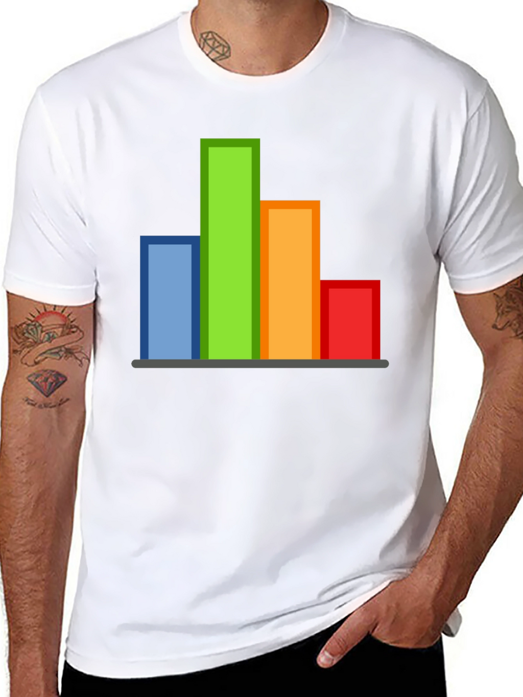 Data Bar Graph T-Shirt - Geeky Graphic Tee