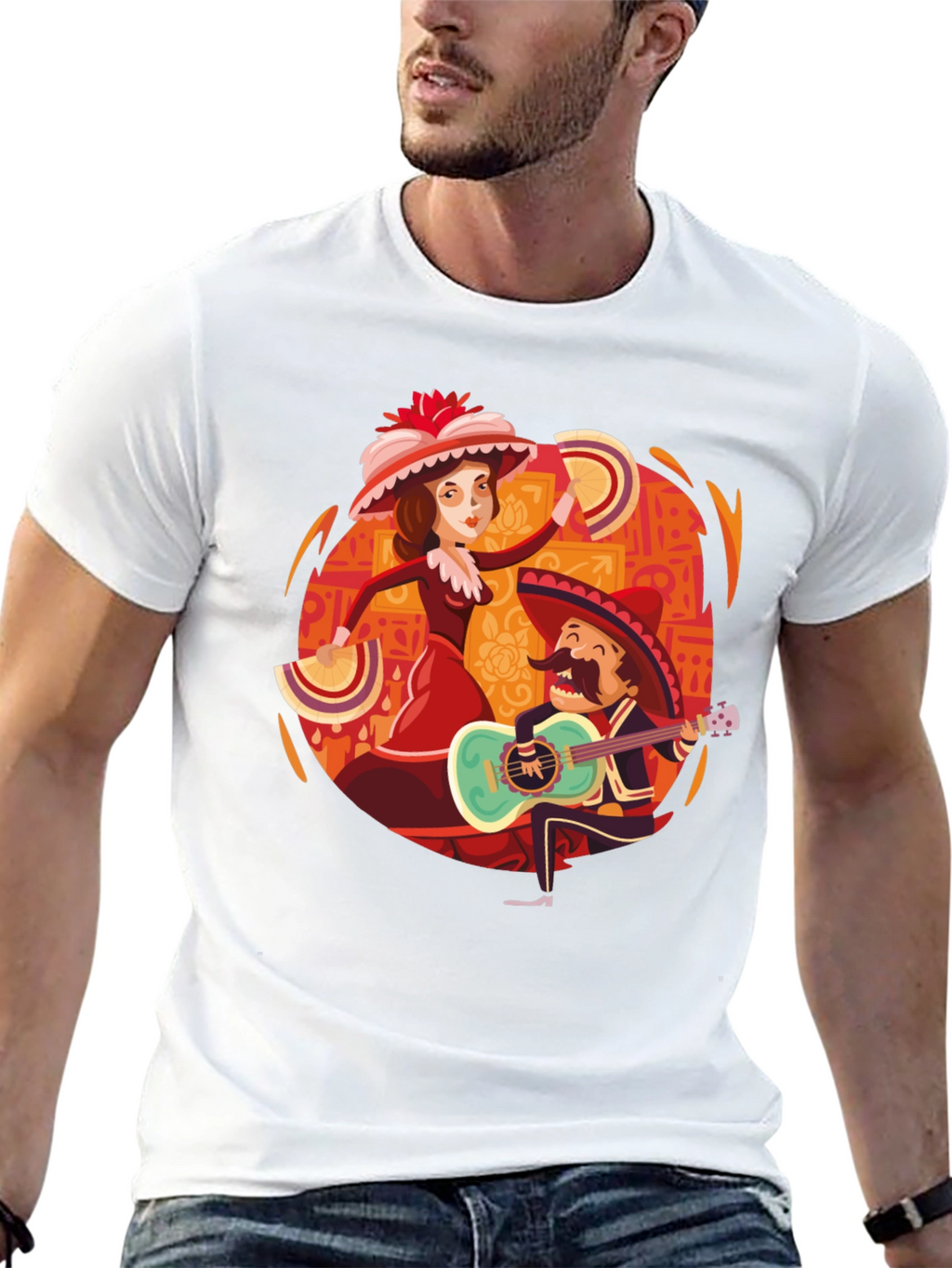 Day of the Dead Tee: Mariachi & Dancer